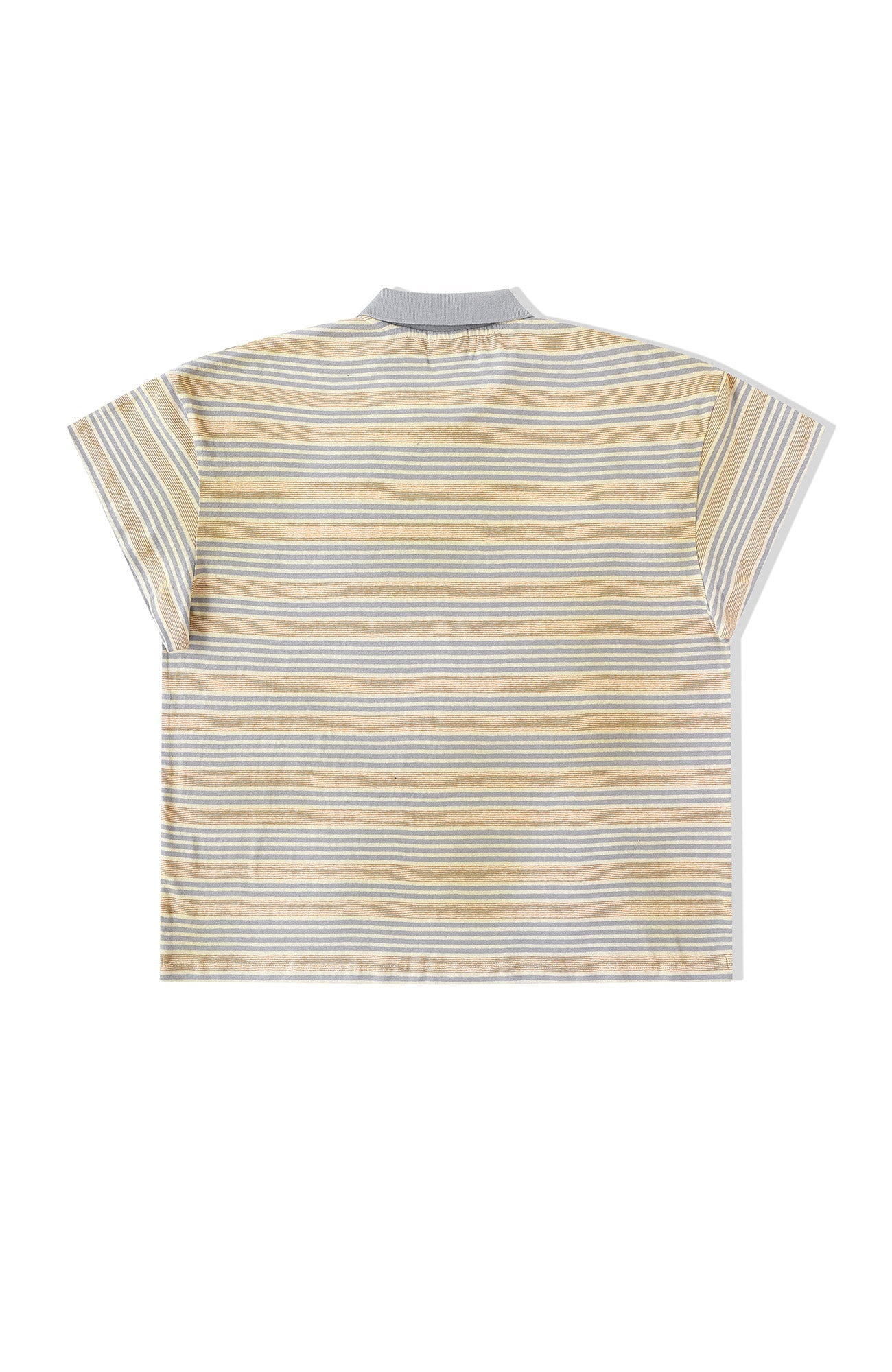 RICHILL Retro Washed Striped Polo Tee-T Shirt-S-Free Shipping Leatheretro