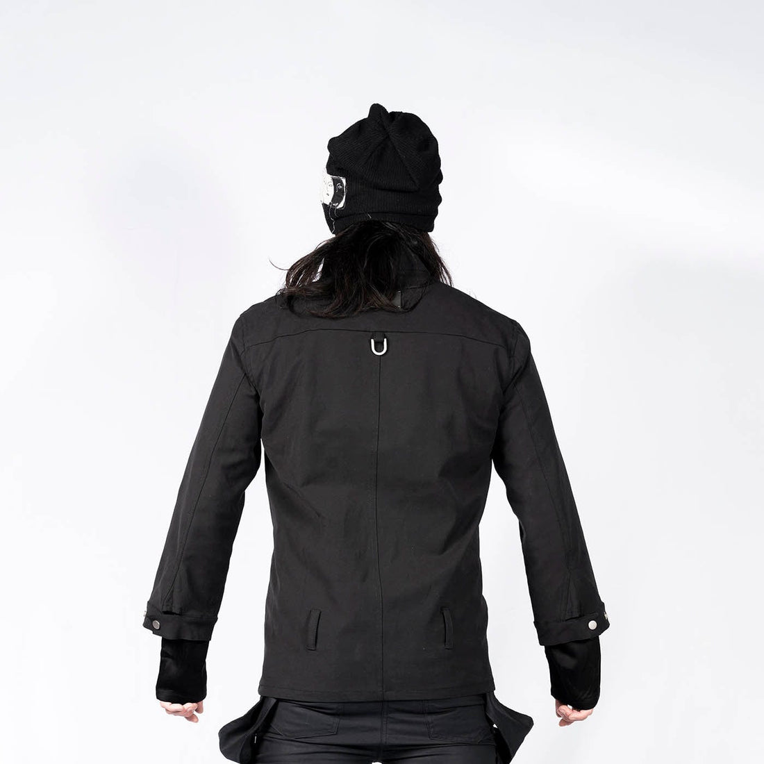 INSIDE OUT Asymmetrical Curved Zippered Jacket-Jacket-S-Free Shipping Leatheretro