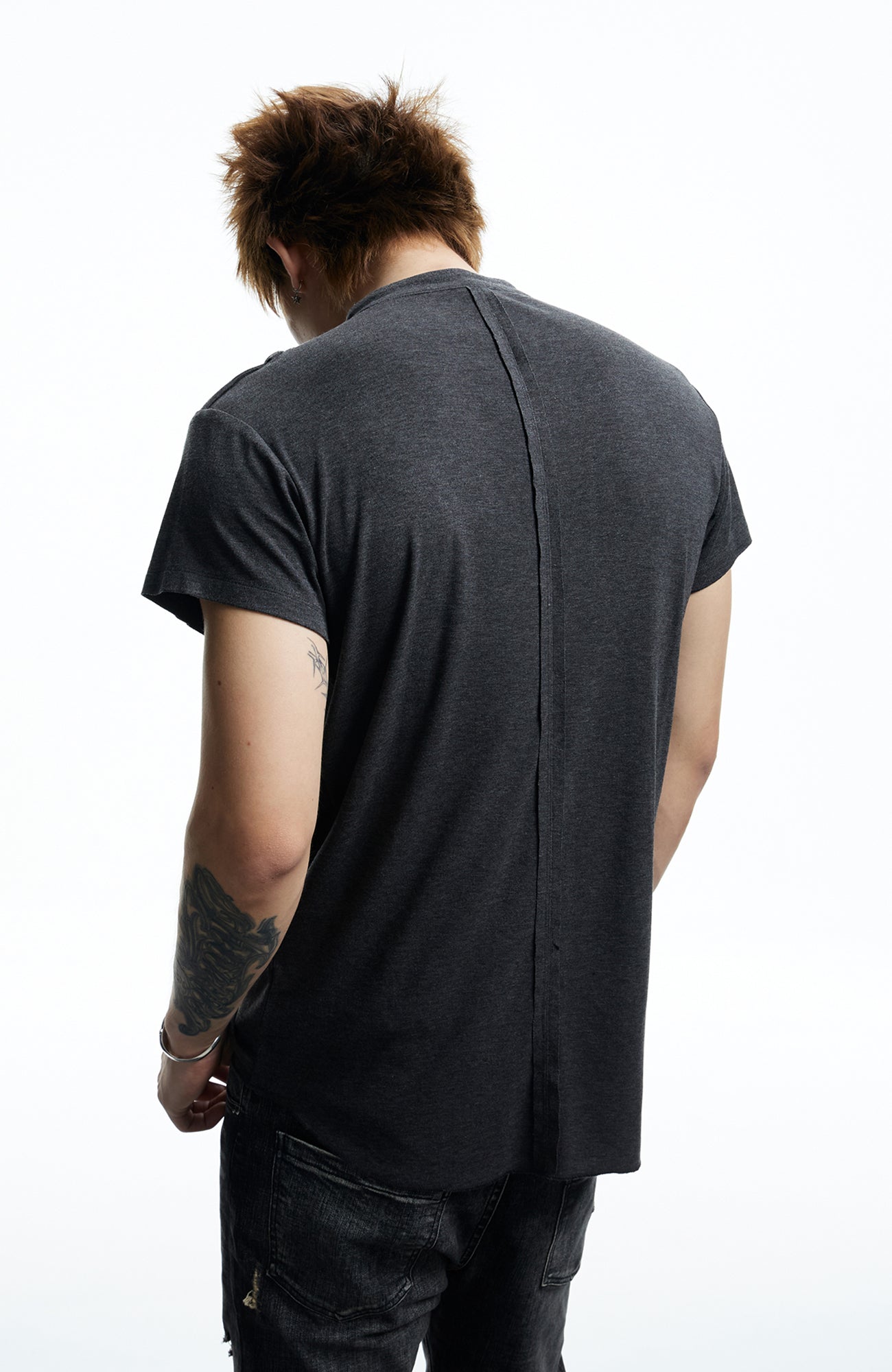 DND4DES Regal Braid Button T-Shirt-T Shirt-S (Preorder)-White-Free Shipping Leatheretro