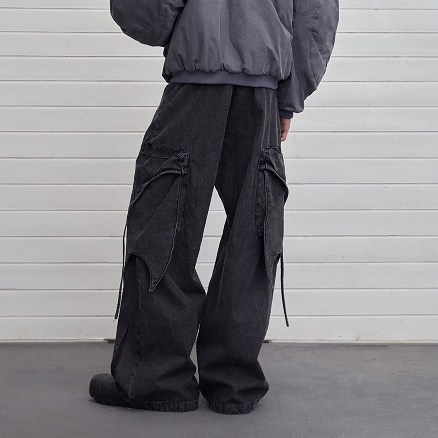 DND4DES Multi-Layered Stripes Deconstructed Jeans-Jeans-S-Free Shipping Leatheretro