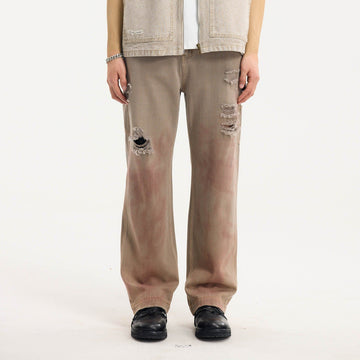 BONELESS Distressed Utility Carpenter Pants-Pants-S-Free Shipping Leatheretro