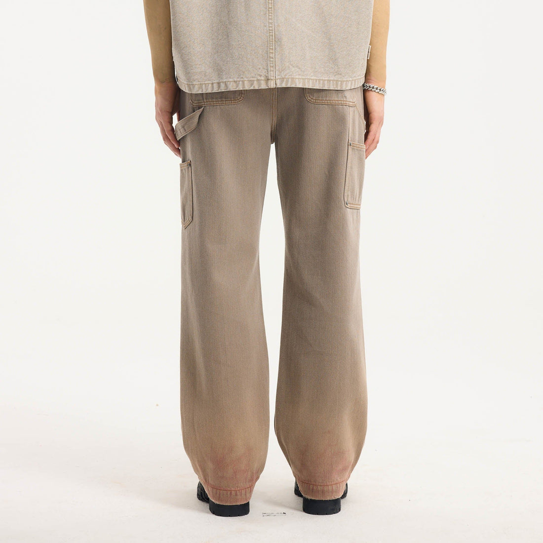 BONELESS Distressed Utility Carpenter Pants-Pants-S-Free Shipping Leatheretro