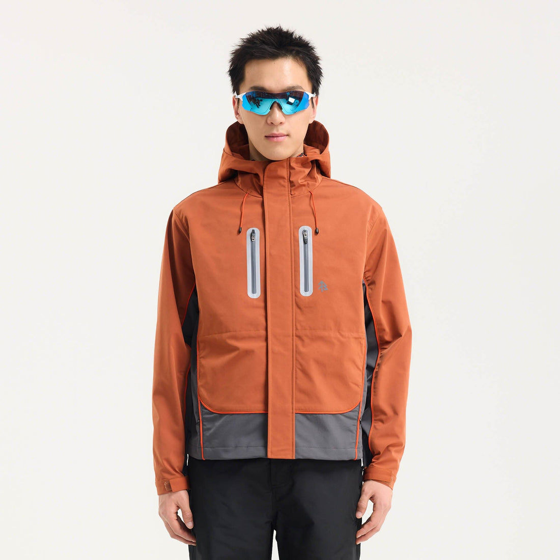 BONELESS Contrast Waterproof Utility Hooded Jacket-Jacket-S-Orange-Free Shipping Leatheretro