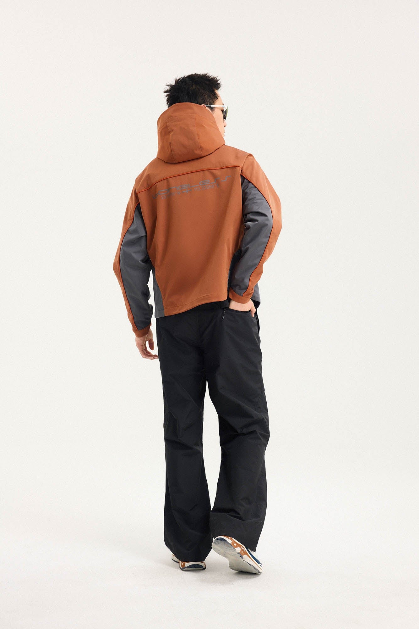BONELESS Contrast Waterproof Utility Hooded Jacket-Jacket-S-Orange-Free Shipping Leatheretro
