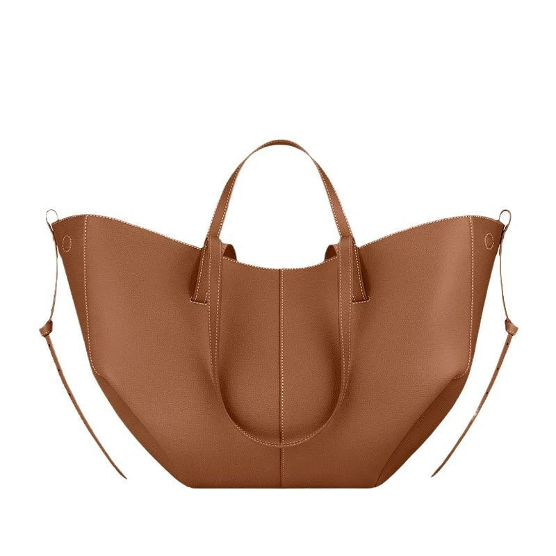 Classic Elegant Wing Tote Bag-Tote Bag-Brown-Small-Free Shipping Leatheretro