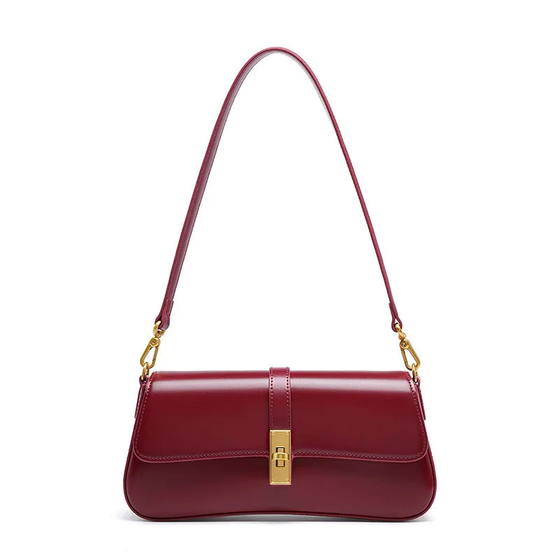 Casual Mini Purse for Everyday Use Fashion Handbag-Handbags-Burgundy-Free Shipping Leatheretro