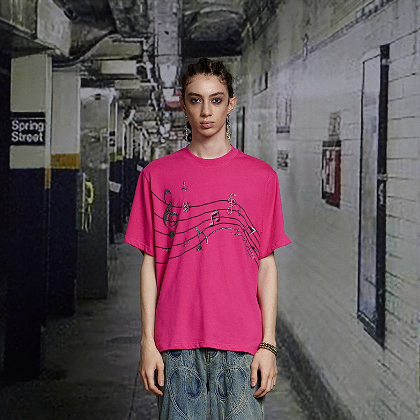 DND4DES Diamonds Music Note T-Shirt-T Shirt-S-Free Shipping Leatheretro