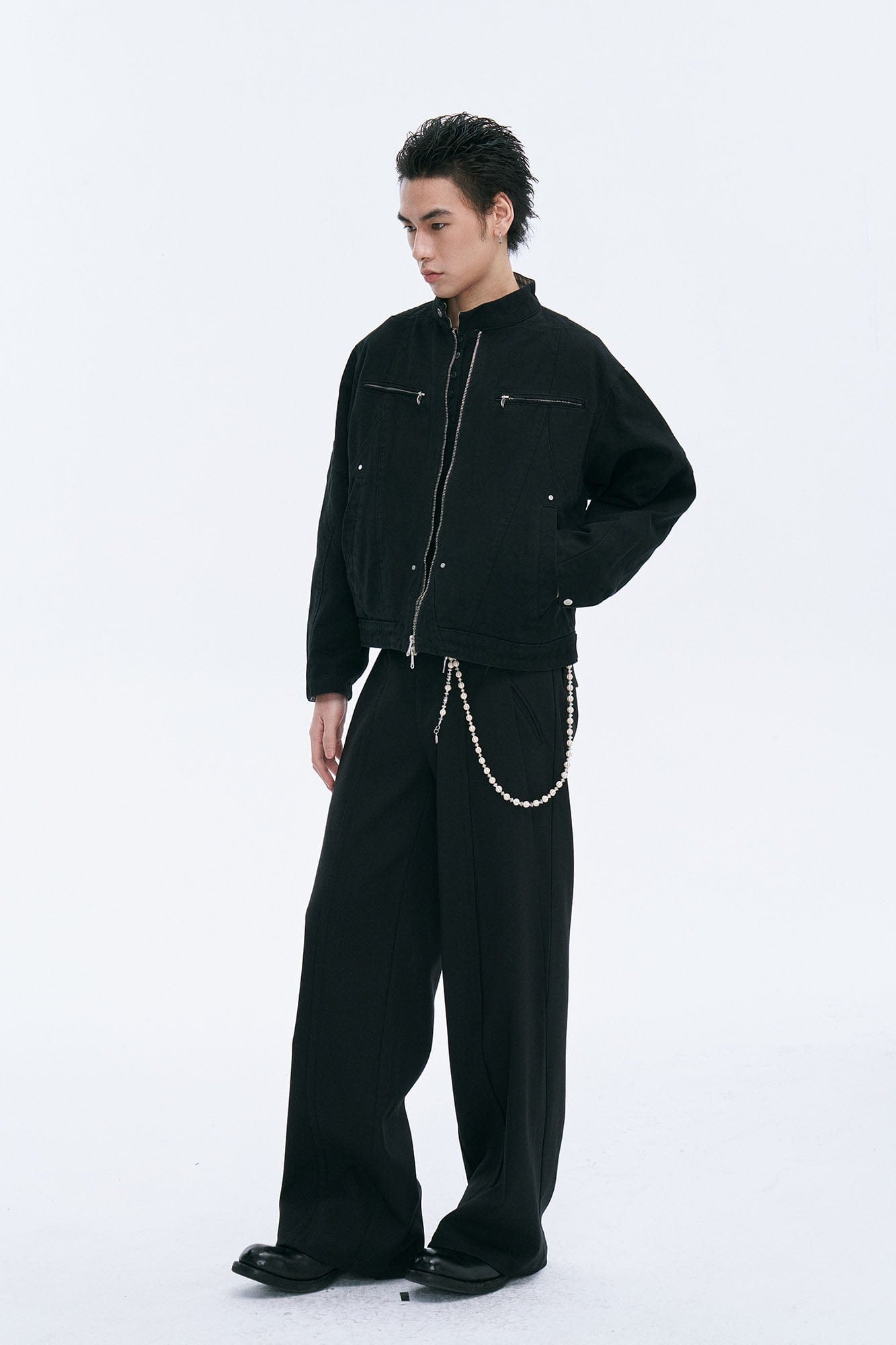 CATSSTAC Check-Lined Harrington Jacket-Jacket-M-Khaki-Free Shipping Leatheretro