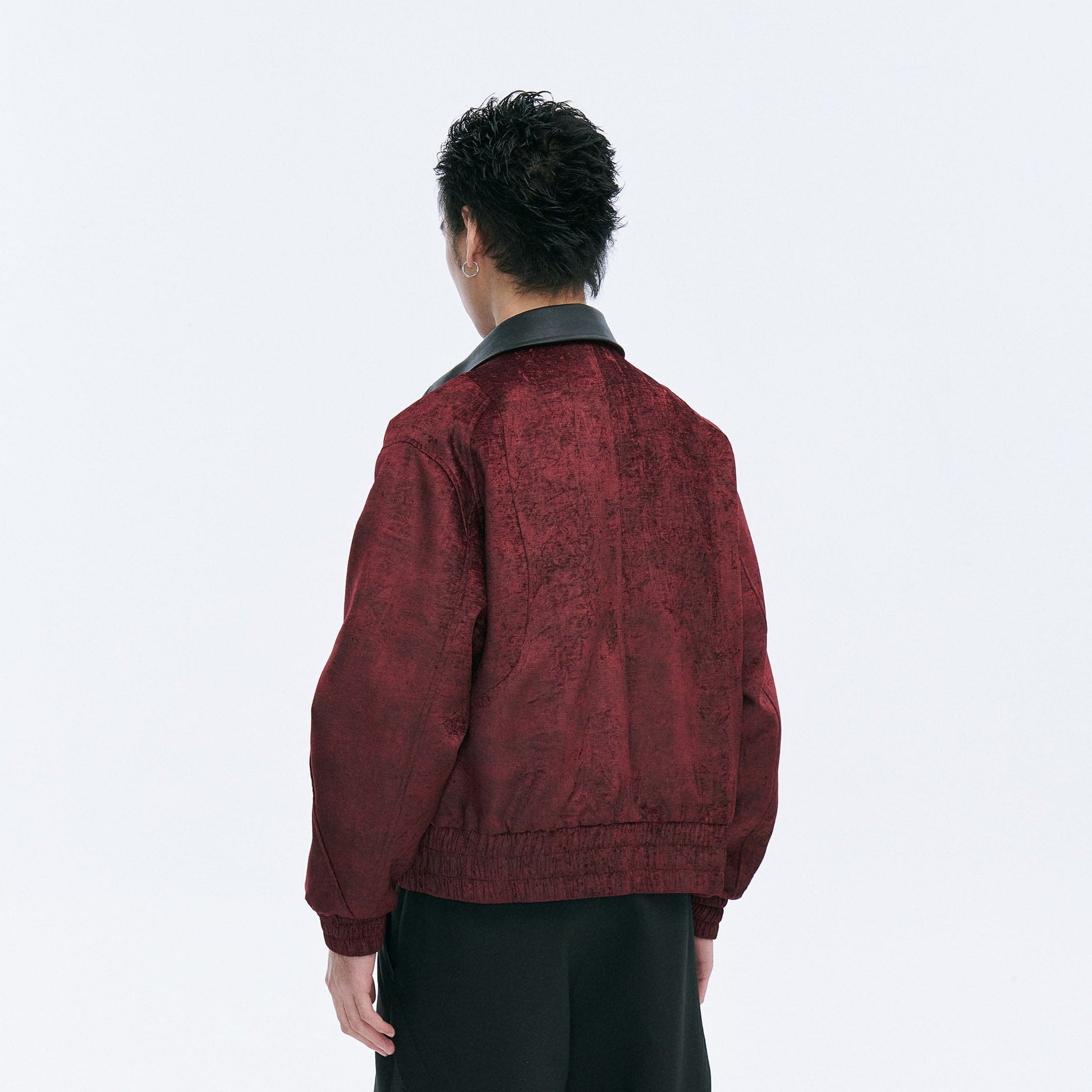 CATSSTAC Velvet Leather-Collar Elastic Jacket-Jacket-M-Gold-Free Shipping Leatheretro