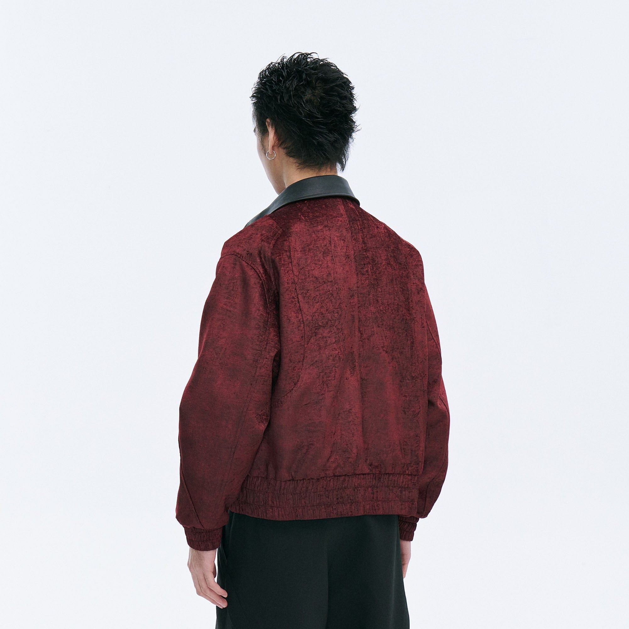 CATSSTAC Velvet Leather-Collar Elastic Jacket-Jacket-M-Gold-Free Shipping Leatheretro