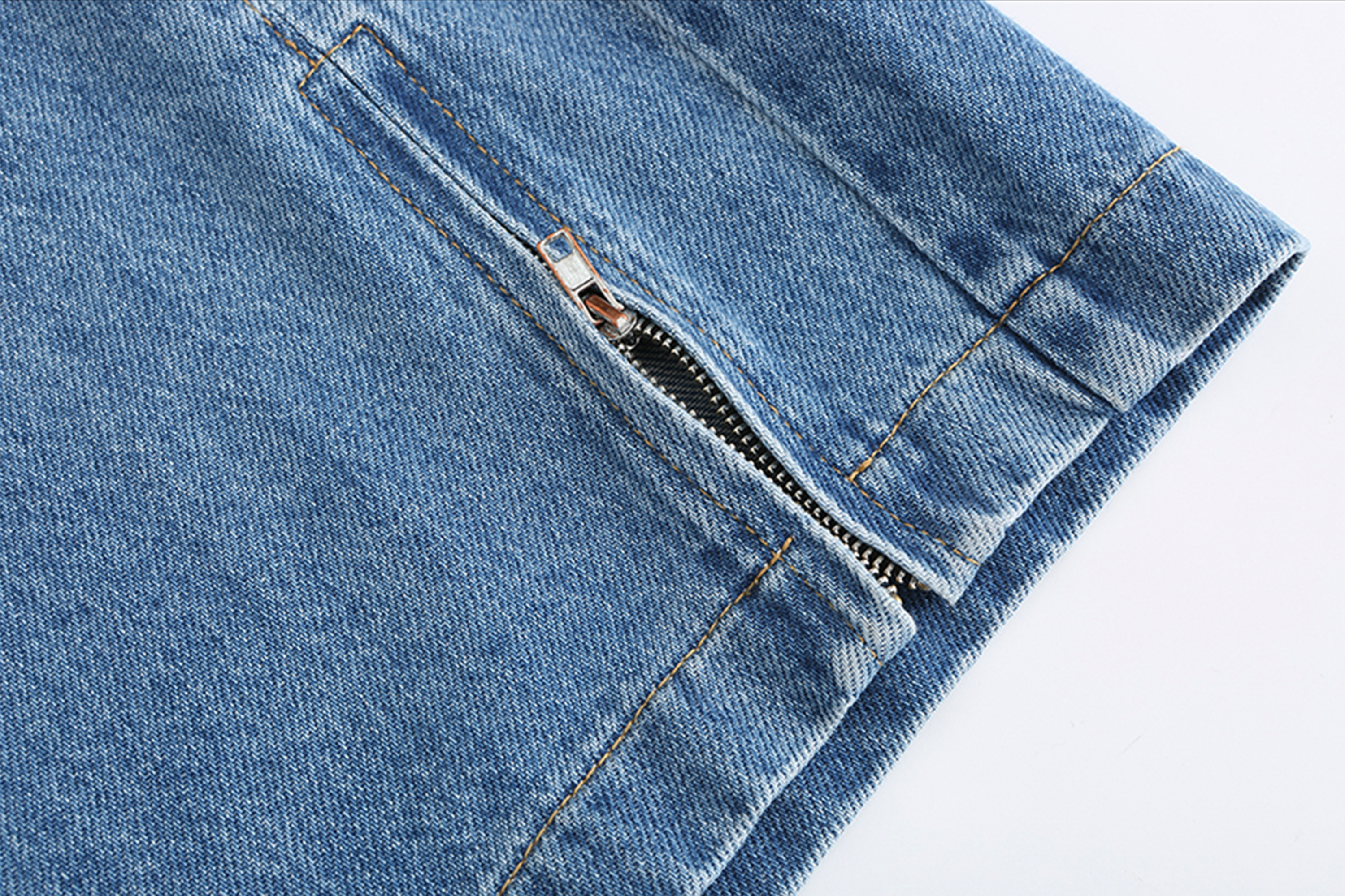 CYCYCY Deconstructed Double-Waist Washed Jeans-Jeans-XS / 28"-Free Shipping Leatheretro