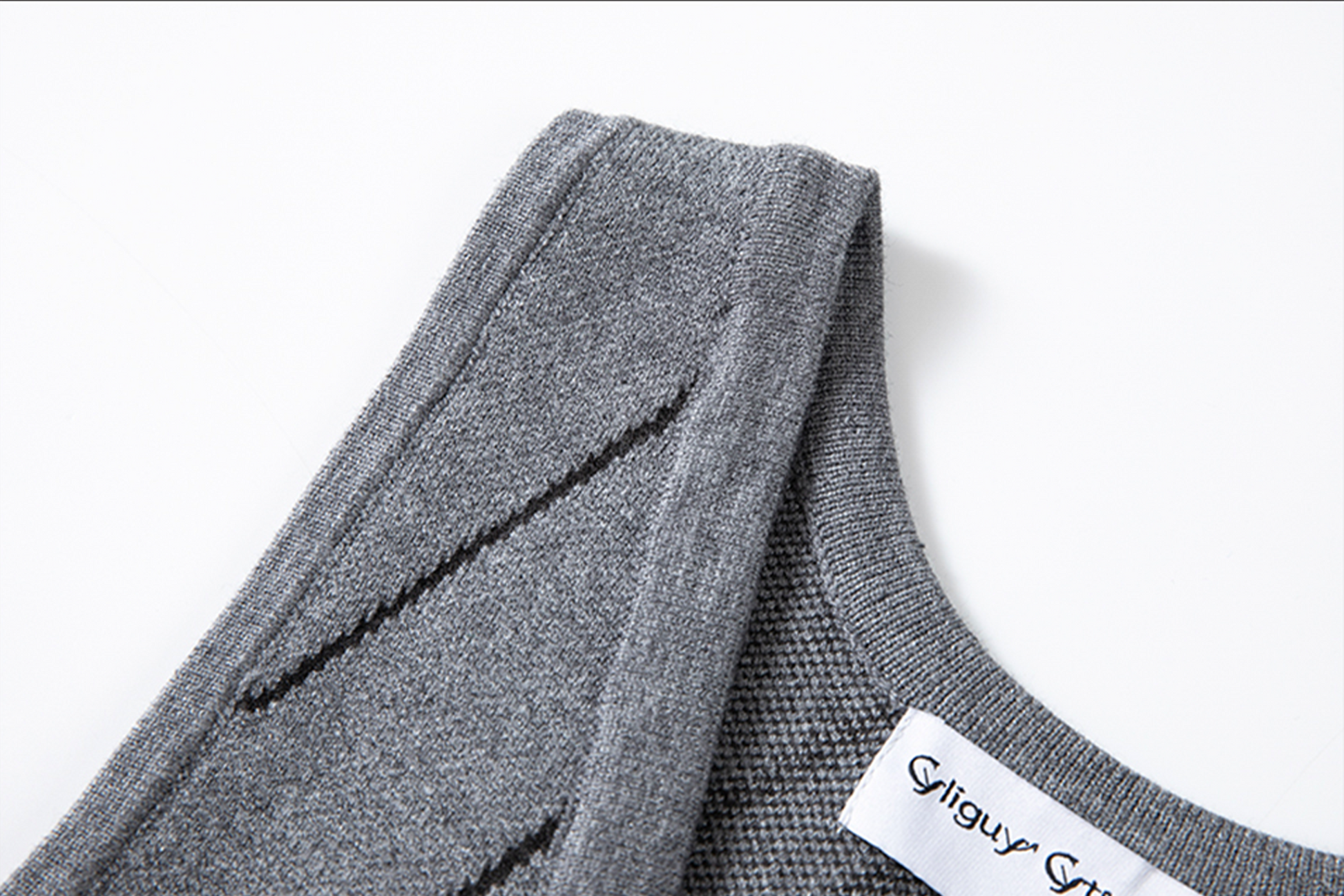 CYCYCY Retro Star Intarsia Knit Vest-Vest-S-Gray-Free Shipping Leatheretro