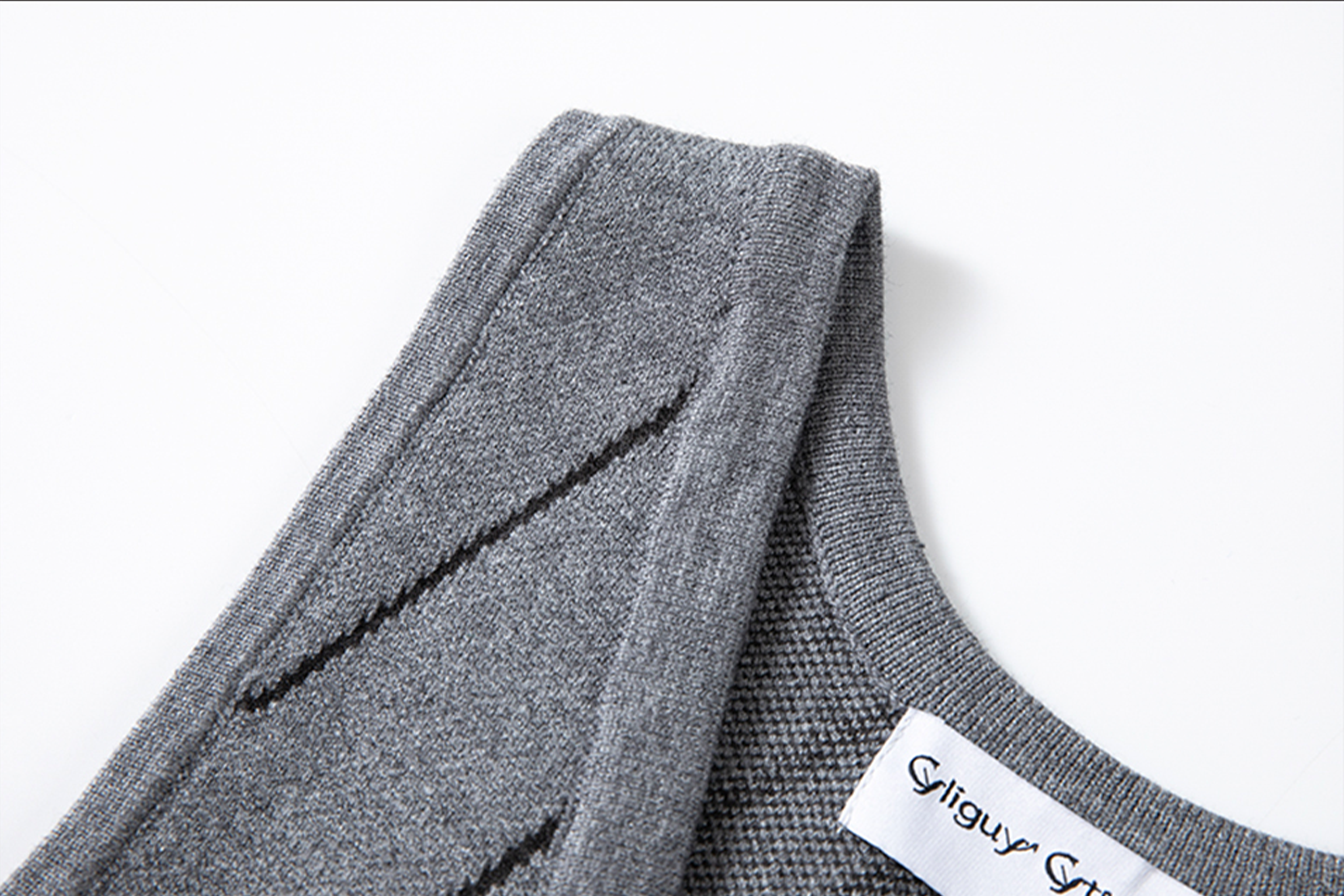 CYCYCY Retro Star Intarsia Knit Vest-Vest-S-Gray-Free Shipping Leatheretro