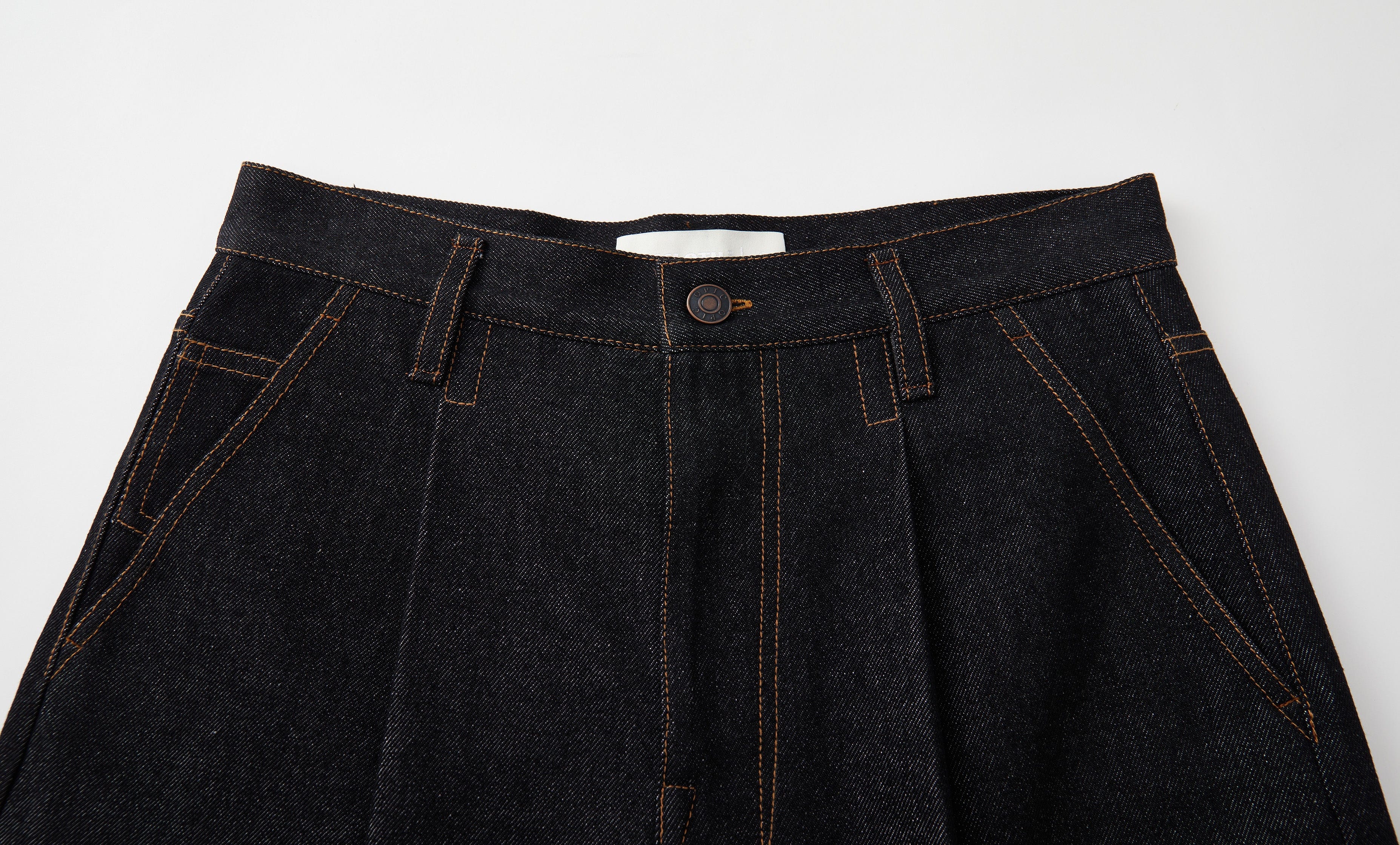 OPICLOTH Retro Washed Pleated Wide-Leg Jeans-Jeans-XS-Free Shipping Leatheretro