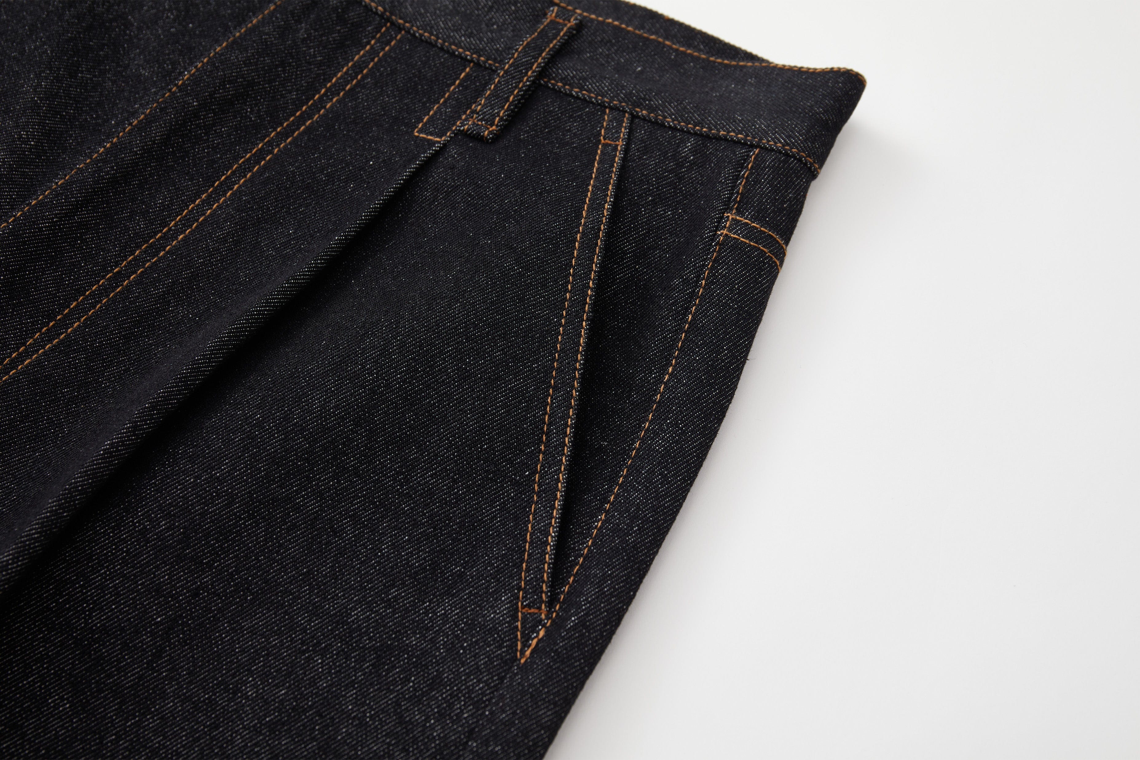 OPICLOTH Retro Washed Pleated Wide-Leg Jeans-Jeans-XS-Free Shipping Leatheretro