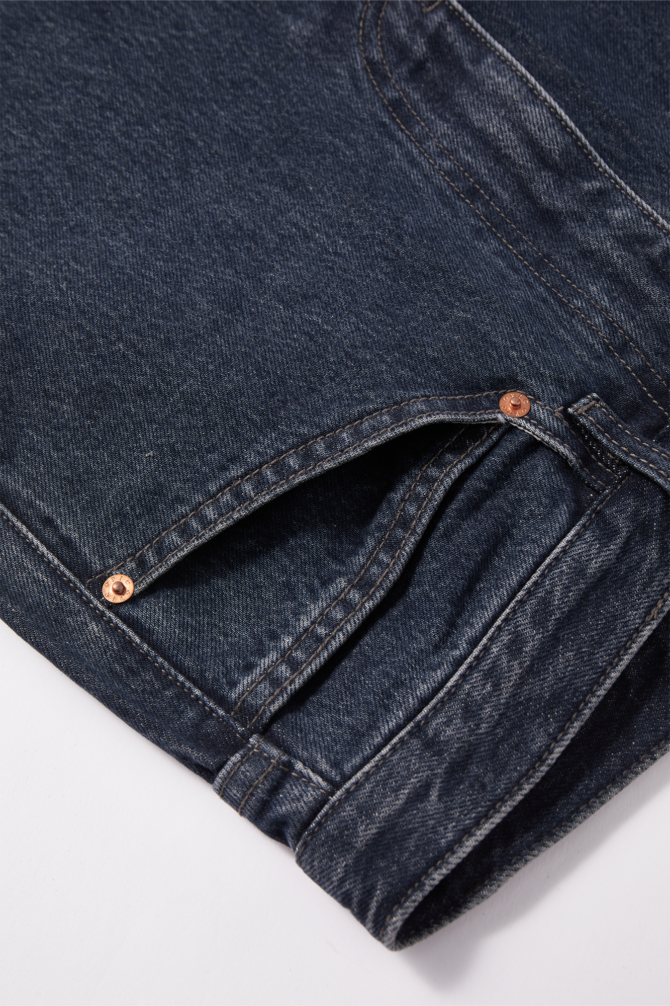 OPICLOTH Retro Washed Straight-Leg Jeans-Jeans-XS-Free Shipping Leatheretro