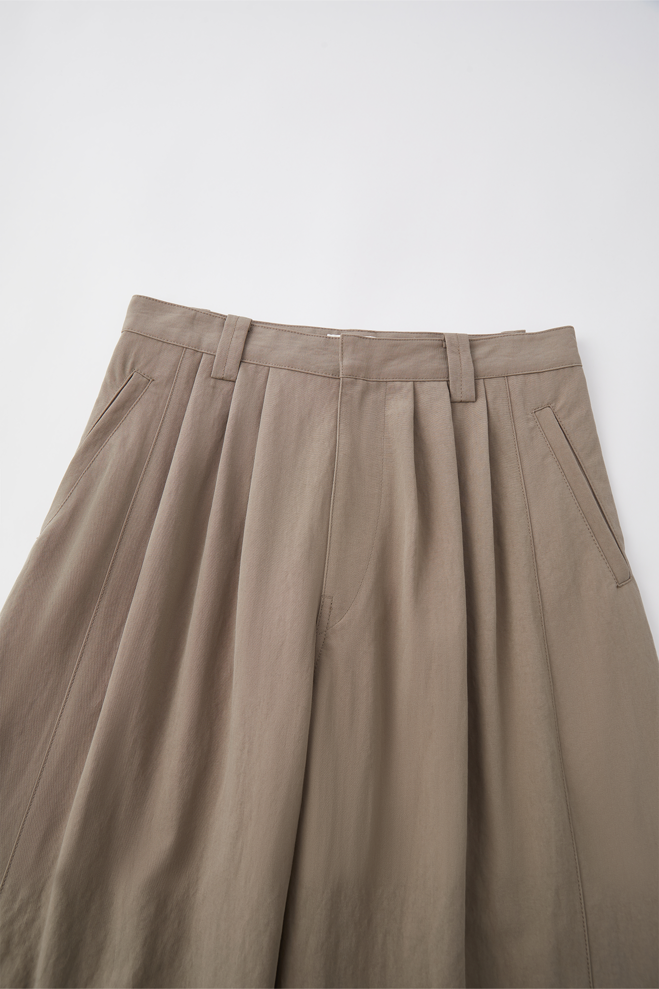 OPICLOTH Retro Pleated Wide-Leg Trousers-Pants-XS-Khaki-Free Shipping Leatheretro