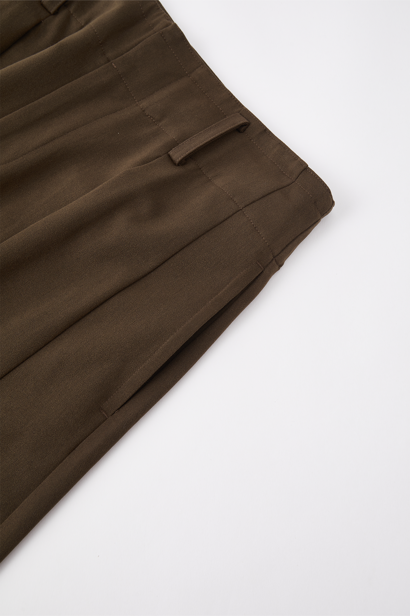 OPICLOTH Wool-Blend Double-Pleated Curved Trousers-Pants-XS-Free Shipping Leatheretro