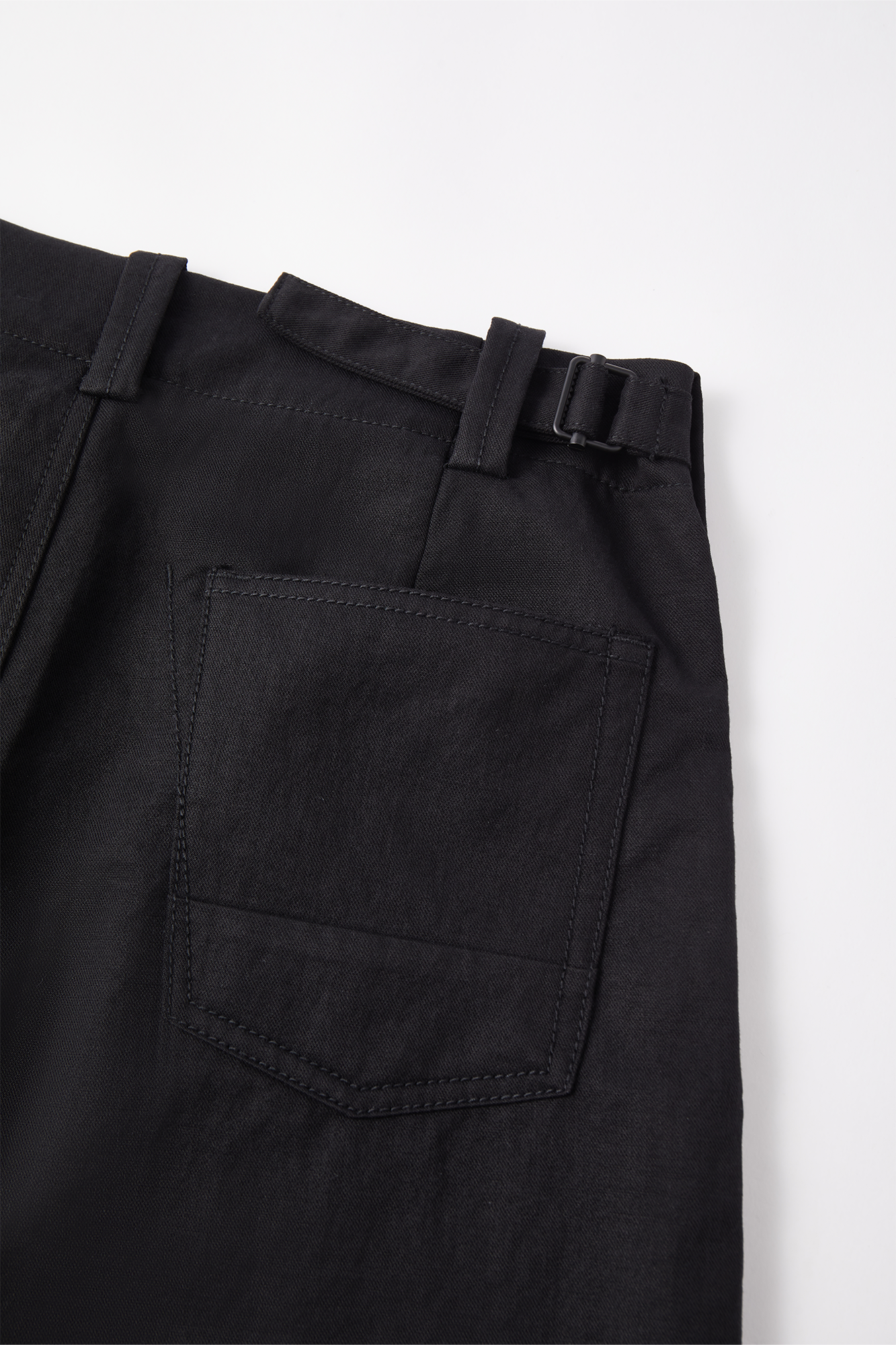 OPICLOTH Adjustable Buckle Straight-Leg Trousers-Pants-XS-Free Shipping Leatheretro