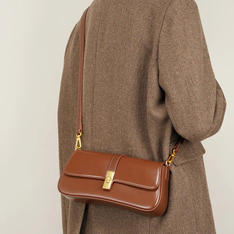 Casual Mini Purse for Everyday Use Fashion Handbag-Handbags-Coffee-Free Shipping Leatheretro