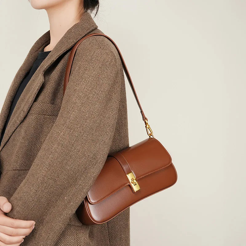 Casual Mini Purse for Everyday Use Fashion Handbag-Handbags-Coffee-Free Shipping Leatheretro