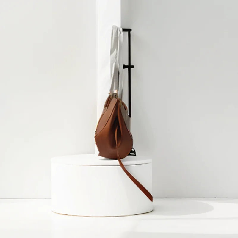 Classic Elegant Wing Tote Bag-Tote Bag-Gray-Small-Free Shipping Leatheretro