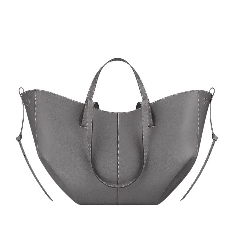 Classic Elegant Wing Tote Bag-Tote Bag-Gray-Small-Free Shipping Leatheretro