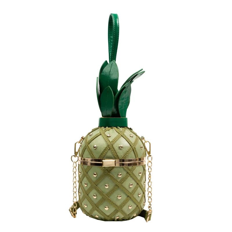Cute Pineapple Design Shoulder Bag-Handbags-Yellow-Free Shipping Leatheretro