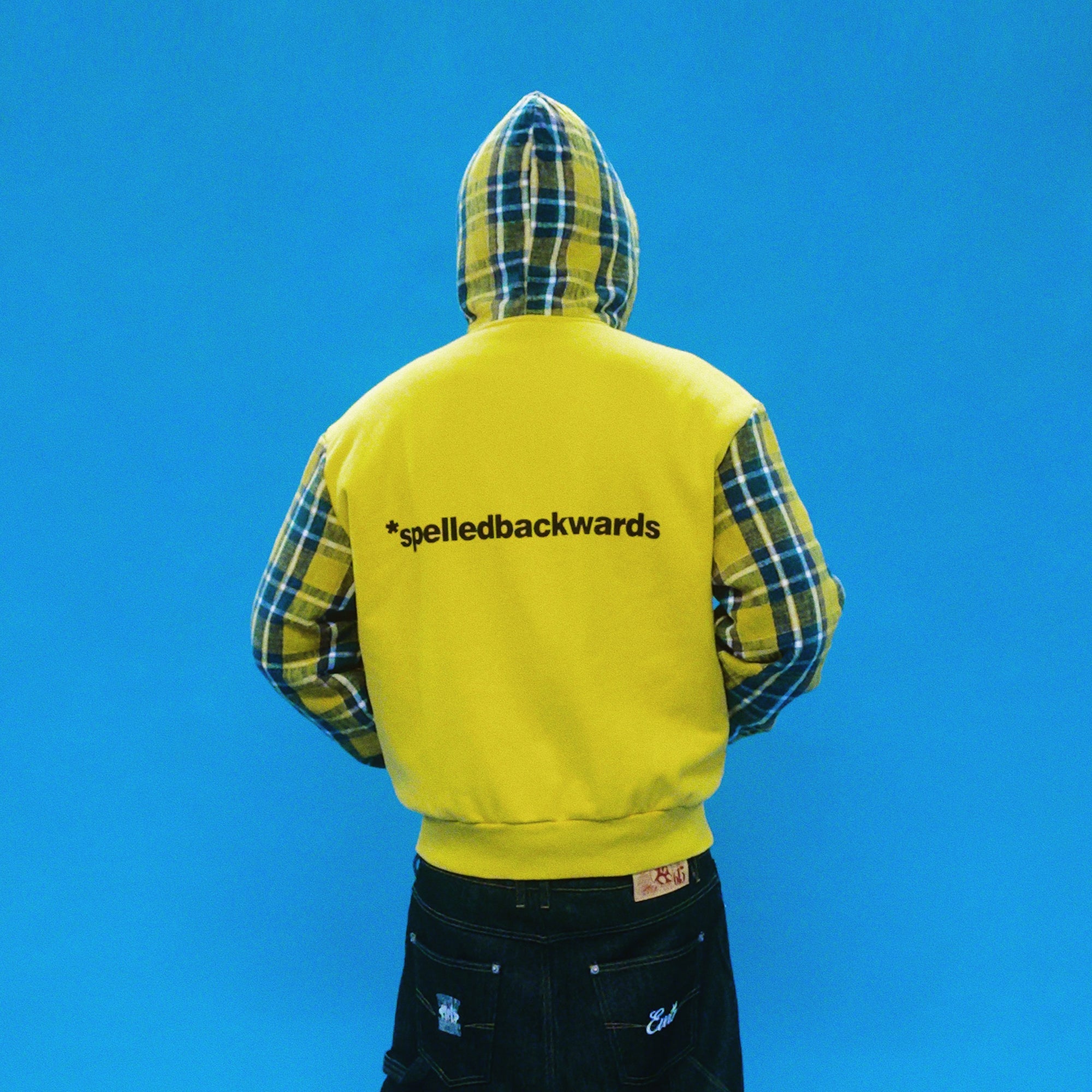 EVETS Plaid Panel Zip-Up Street Hoodie-Jacket-S-Free Shipping Leatheretro