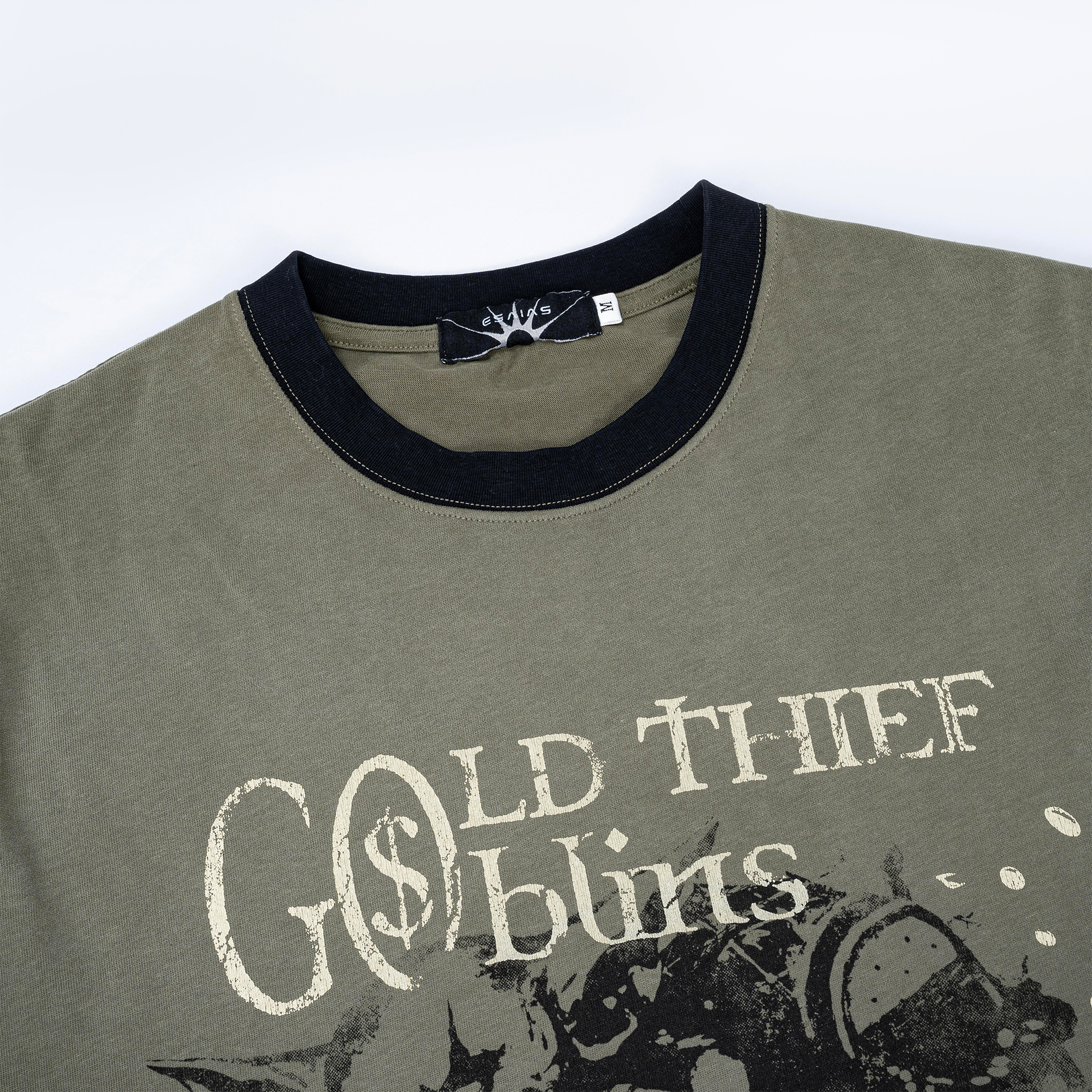 ESAIAS Washed Faded Graphic T-Shirt-T Shirt-S-Free Shipping Leatheretro