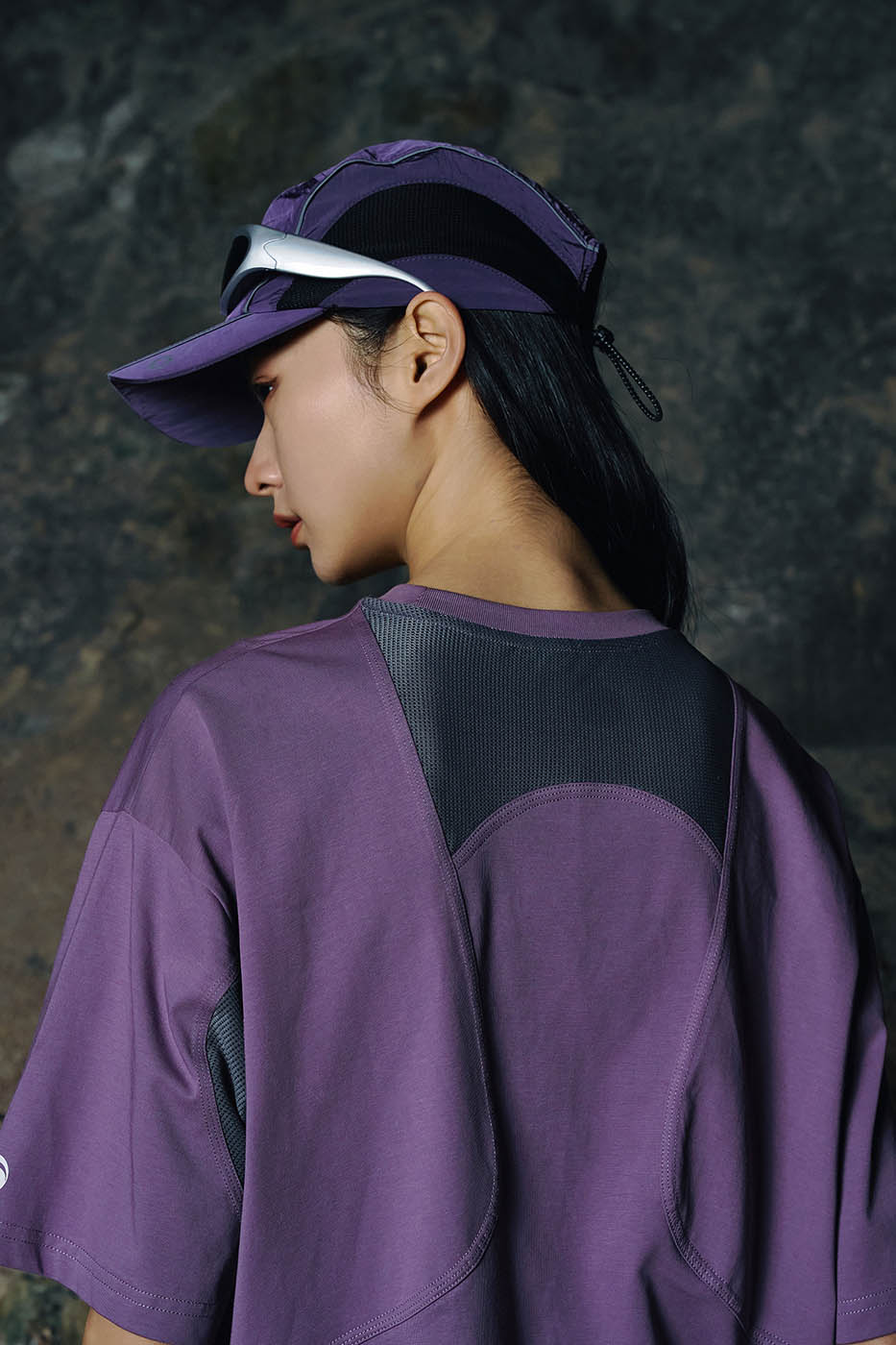 ENSHADOWER Arc Spliced Sorona T-Shirt-T Shirt-S-Purple-Free Shipping Leatheretro