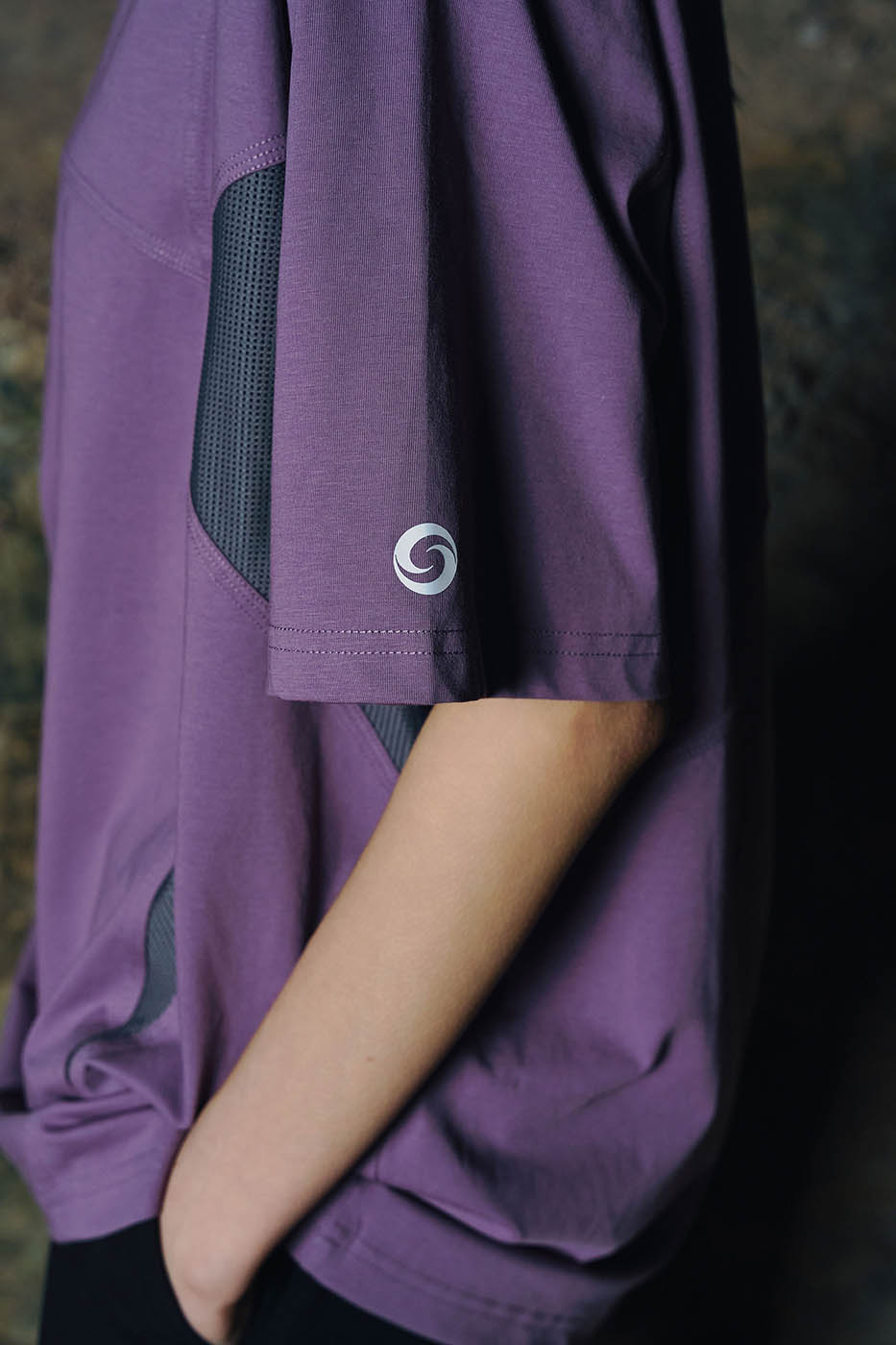 ENSHADOWER Arc Spliced Sorona T-Shirt-T Shirt-S-Purple-Free Shipping Leatheretro