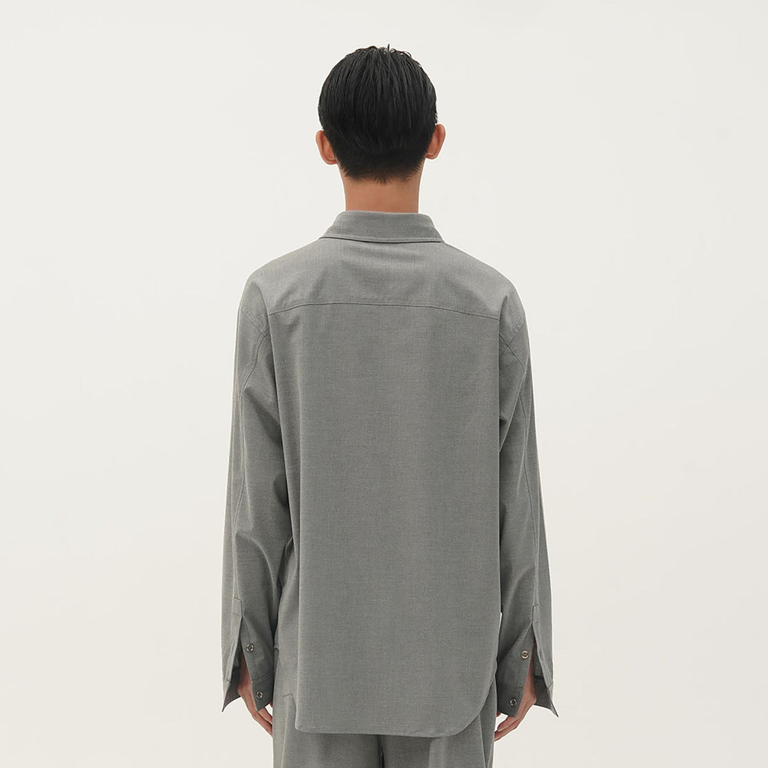 ORAL UTOPIA Spiral Embellished Wool-Blend Shirt-Shirt-S-Free Shipping Leatheretro