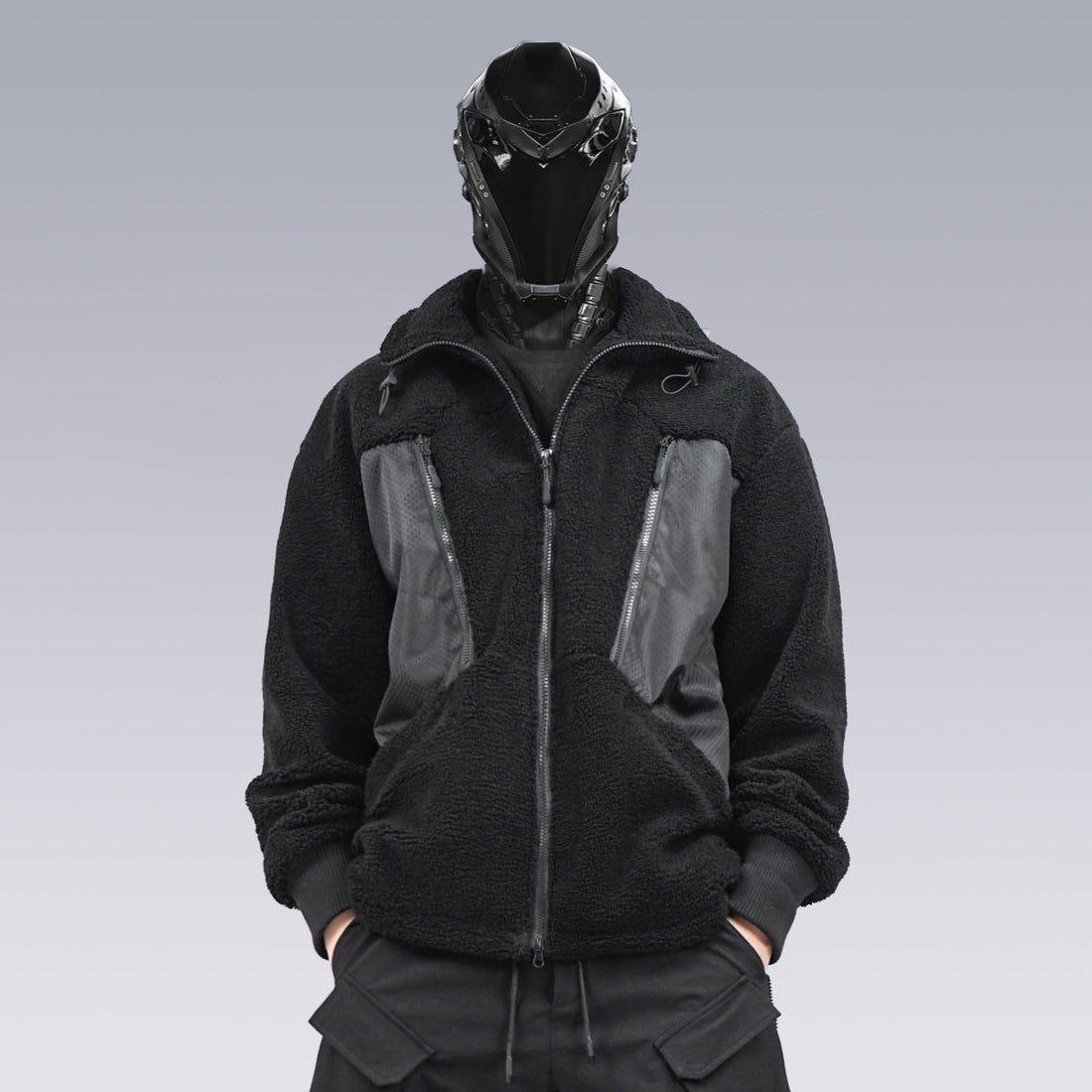 SILENSTORM Sherpa Paneled Utility Jacket-Jacket-S-Free Shipping Leatheretro