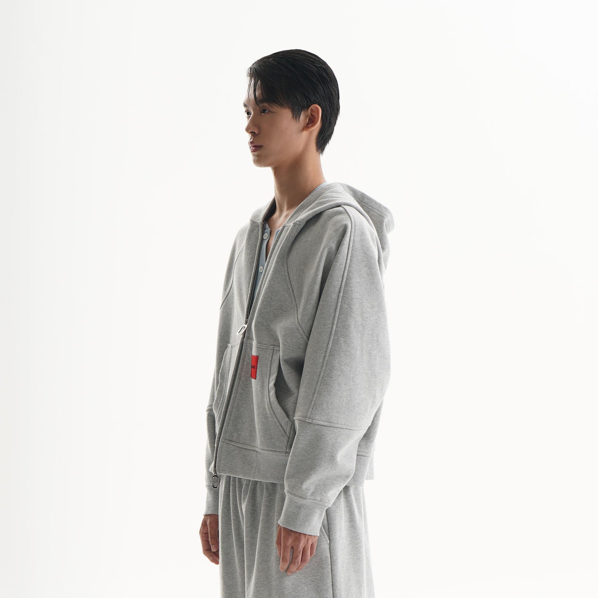 ORAL UTOPIA Fleece-Lined Raglan Hooded Jacket-Jacket-S-Free Shipping Leatheretro