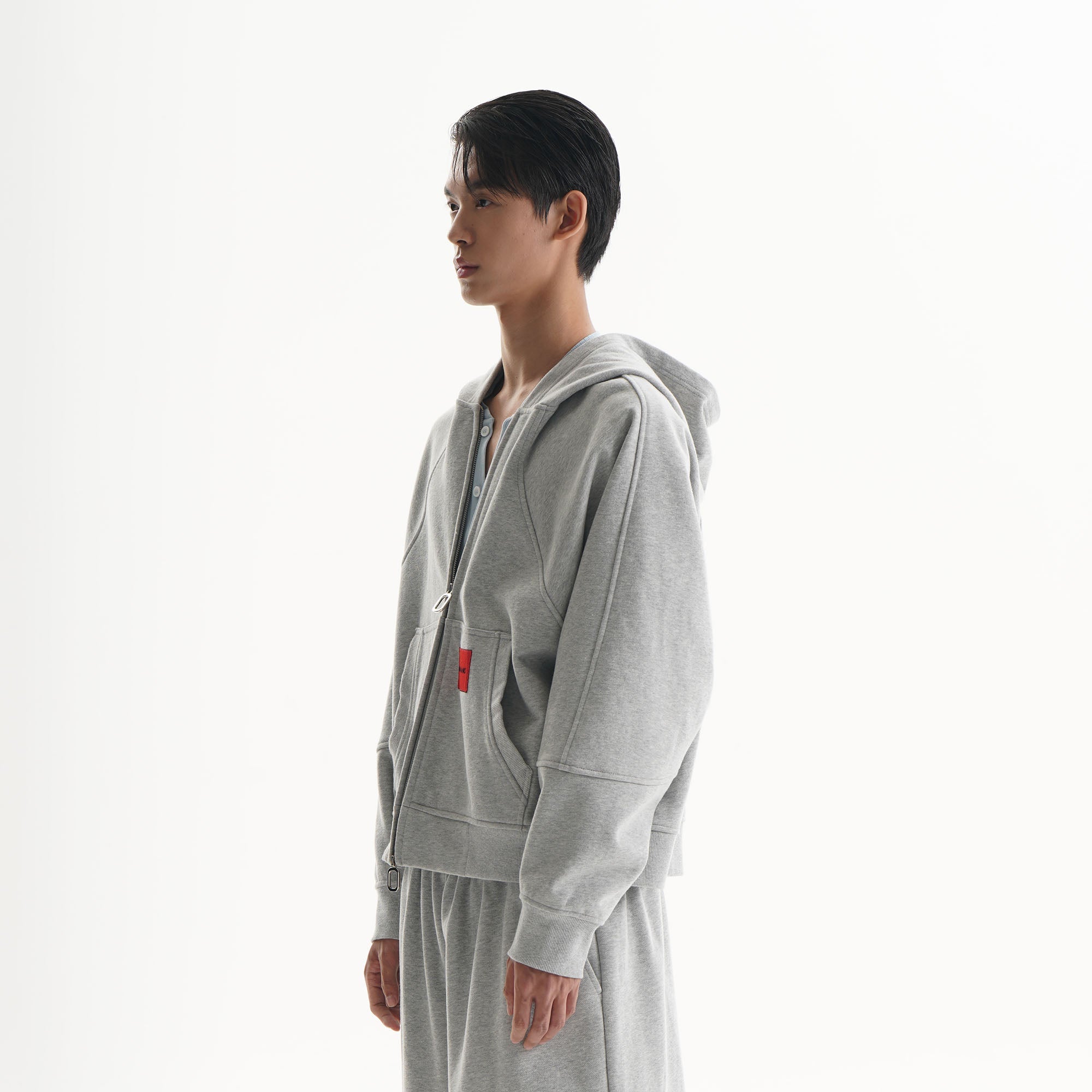 ORAL UTOPIA Fleece-Lined Raglan Hooded Jacket-Jacket-S-Free Shipping Leatheretro