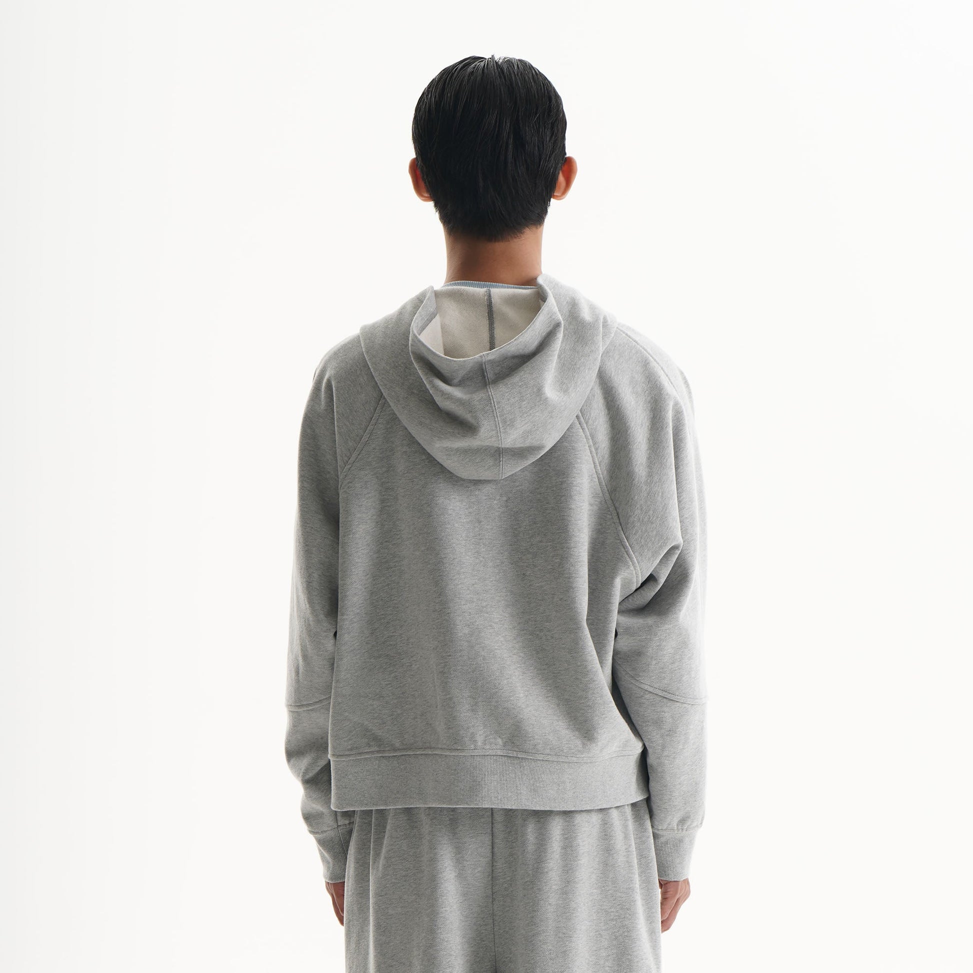 ORAL UTOPIA Fleece-Lined Raglan Hooded Jacket-Jacket-S-Free Shipping Leatheretro