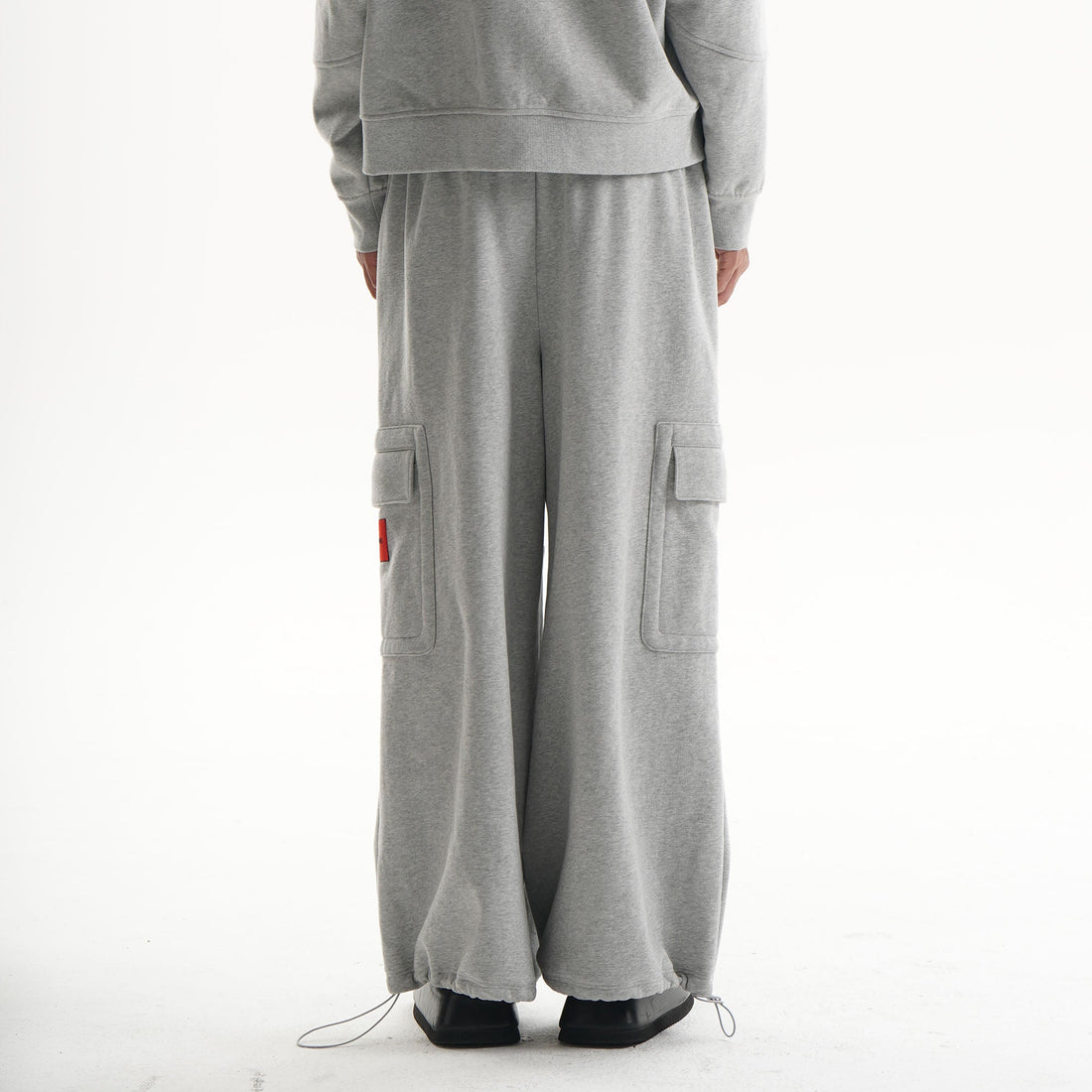 ORAL UTOPIA Fleece-Lined Multi Pocket Sweatpants-Pants-S-Free Shipping Leatheretro