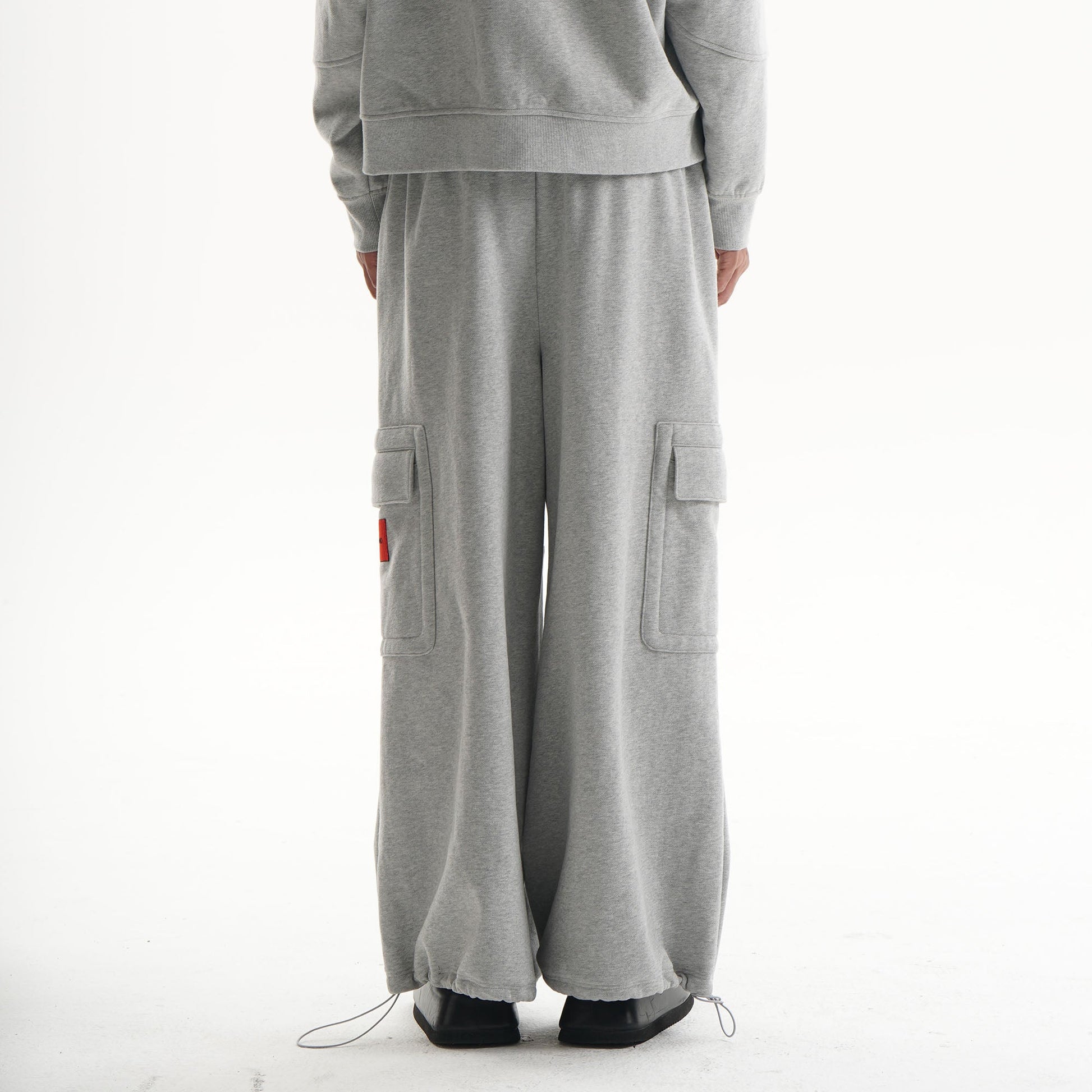 ORAL UTOPIA Fleece-Lined Multi Pocket Sweatpants-Pants-S-Free Shipping Leatheretro