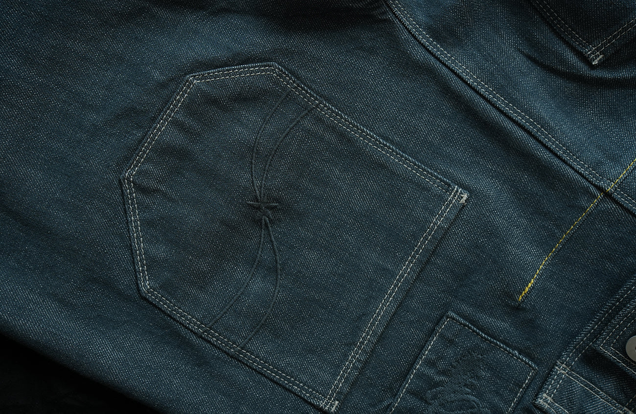 NEIGBORL Back-Buckle Washed Raw Denim Pants-Jeans-S (Preorder)-Free Shipping Leatheretro
