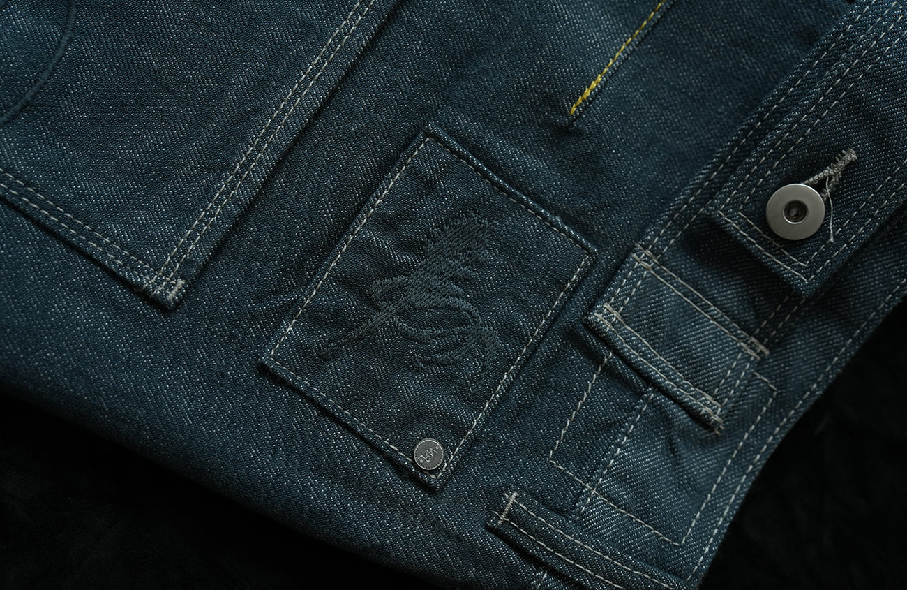NEIGBORL Back-Buckle Washed Raw Denim Pants-Jeans-S (Preorder)-Free Shipping Leatheretro