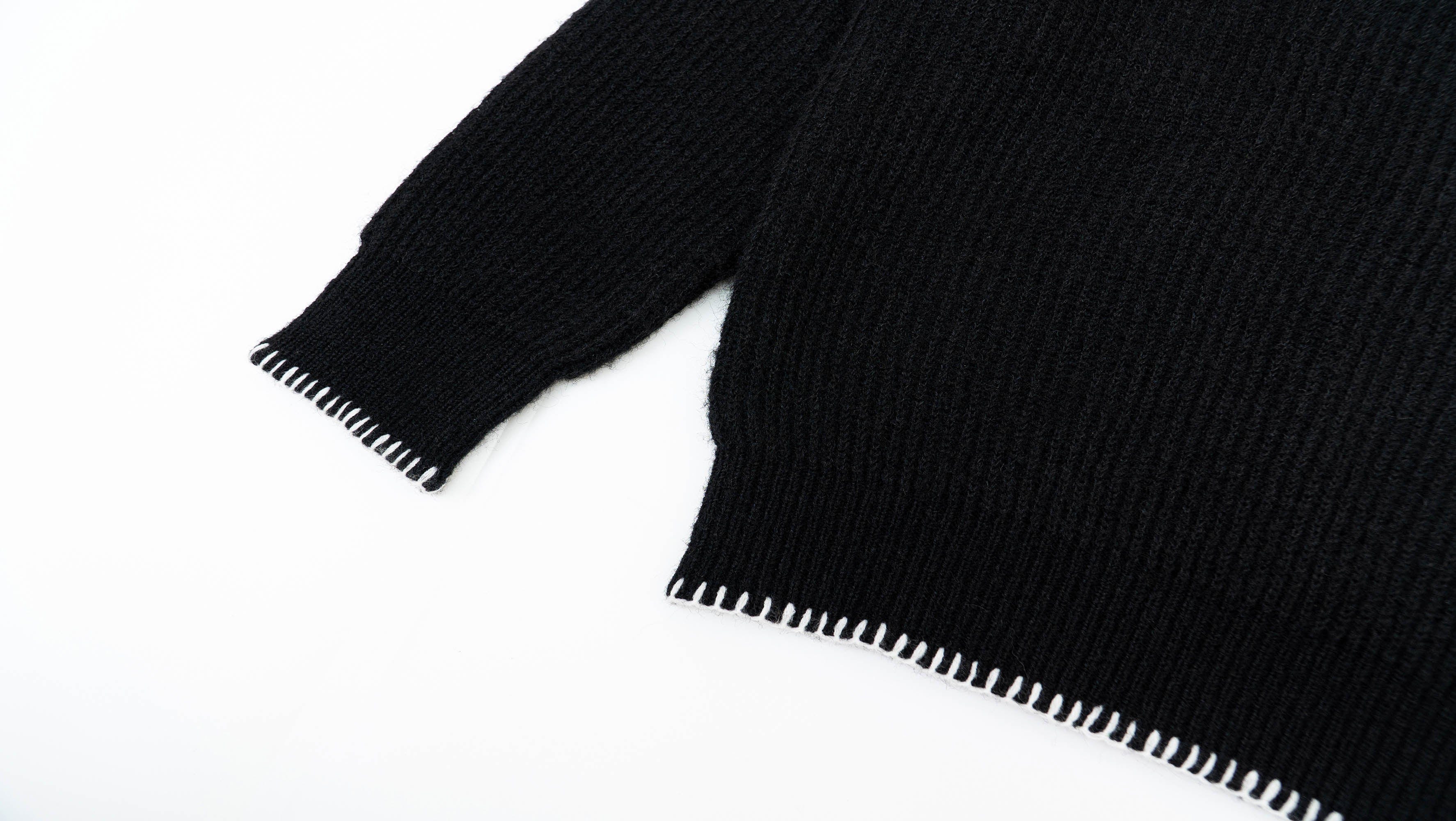 IN EXISTENCE Essential Ribbed Henley Sweater-Sweater-XS-Green-Free Shipping Leatheretro