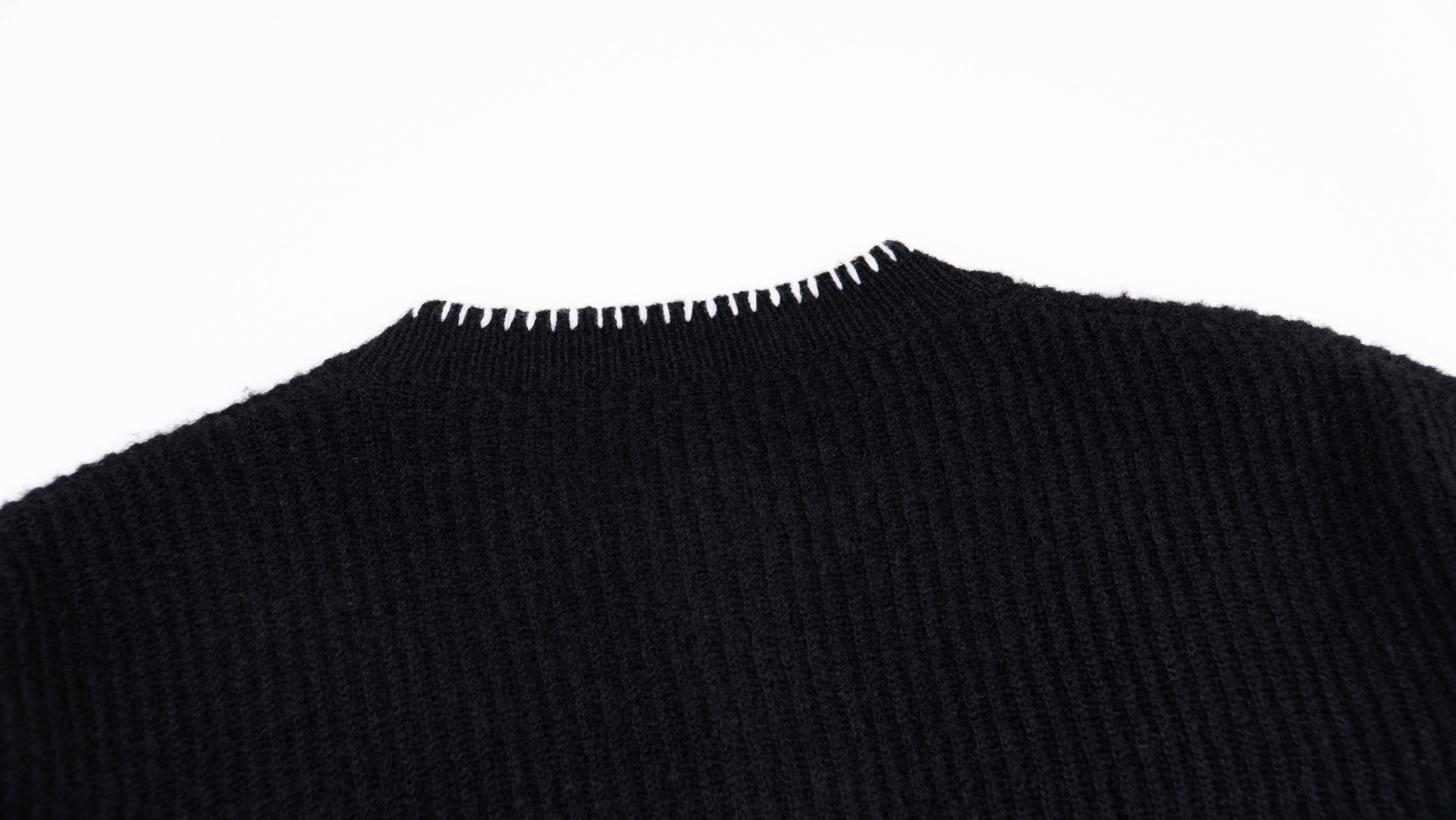 IN EXISTENCE Essential Ribbed Henley Sweater-Sweater-XS-Green-Free Shipping Leatheretro