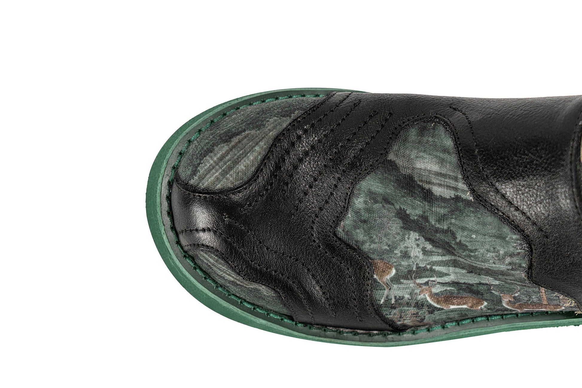 REWRITE Mural Graphics Leather Paneled Trail Loafers-Shoes-38.5-Free Shipping Leatheretro