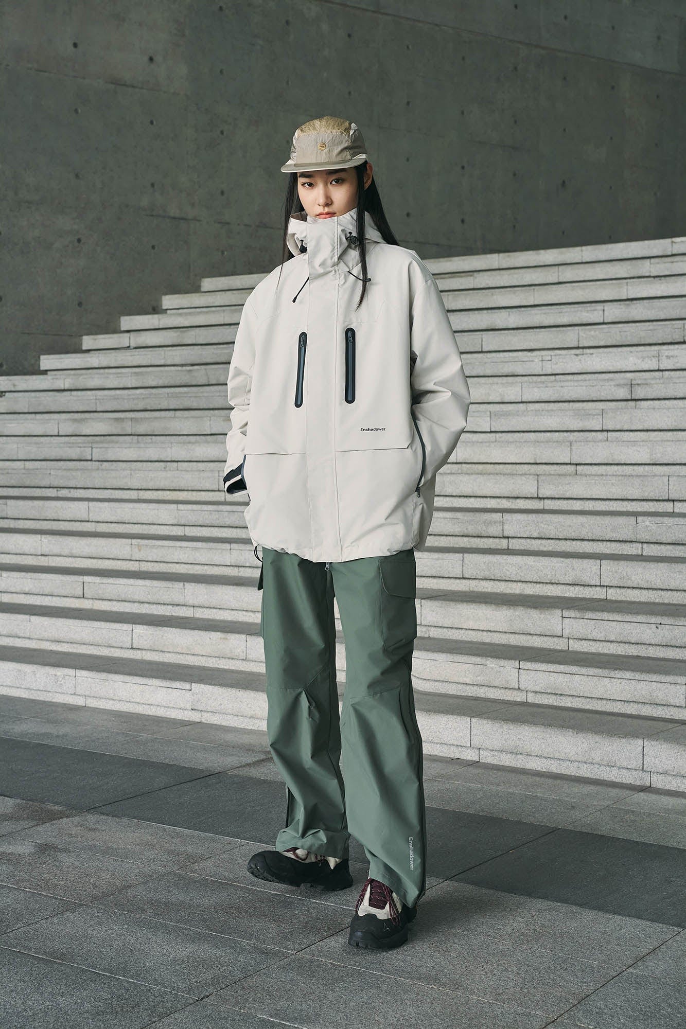 ENSHADOWER Multi-Pocket Waterproof Half-Zip Pants-Pants-S-Green-Free Shipping Leatheretro