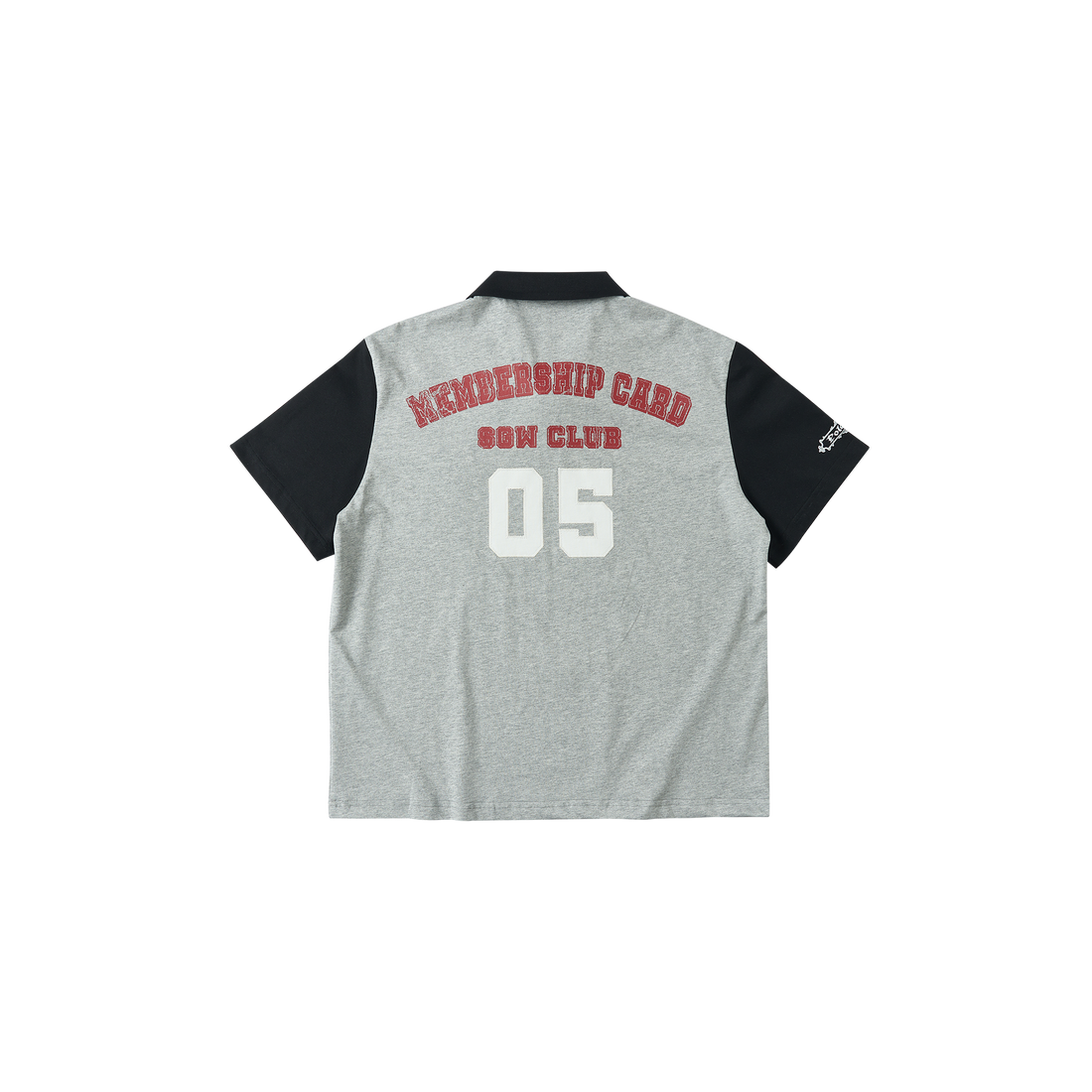 SAVAGEGROWTHWORLD Embroidered Colorblock Polo Tee-T Shirt-S (Preorder)-Free Shipping Leatheretro