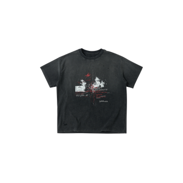 SAVAGEGROWTHWORLD Washed Demon Graphic Boxy Tee-T Shirt-S (Preorder)-Free Shipping Leatheretro