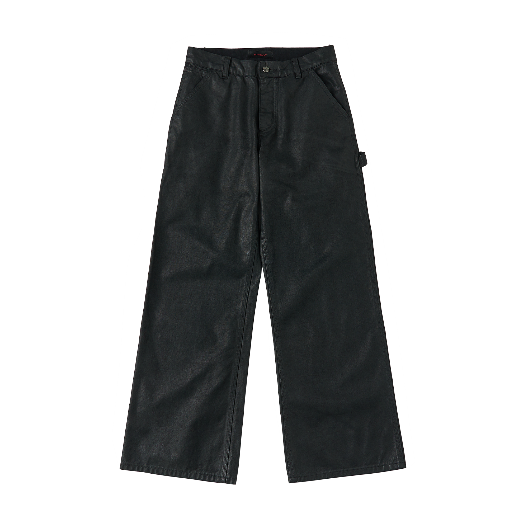 SAVAGEGROWTHWORLD Waxed Washed Dark Baggy Pants-Pants-S-Free Shipping Leatheretro