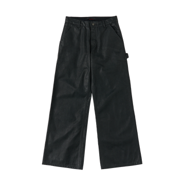 SAVAGEGROWTHWORLD Waxed Washed Dark Baggy Pants-Pants-S-Free Shipping Leatheretro