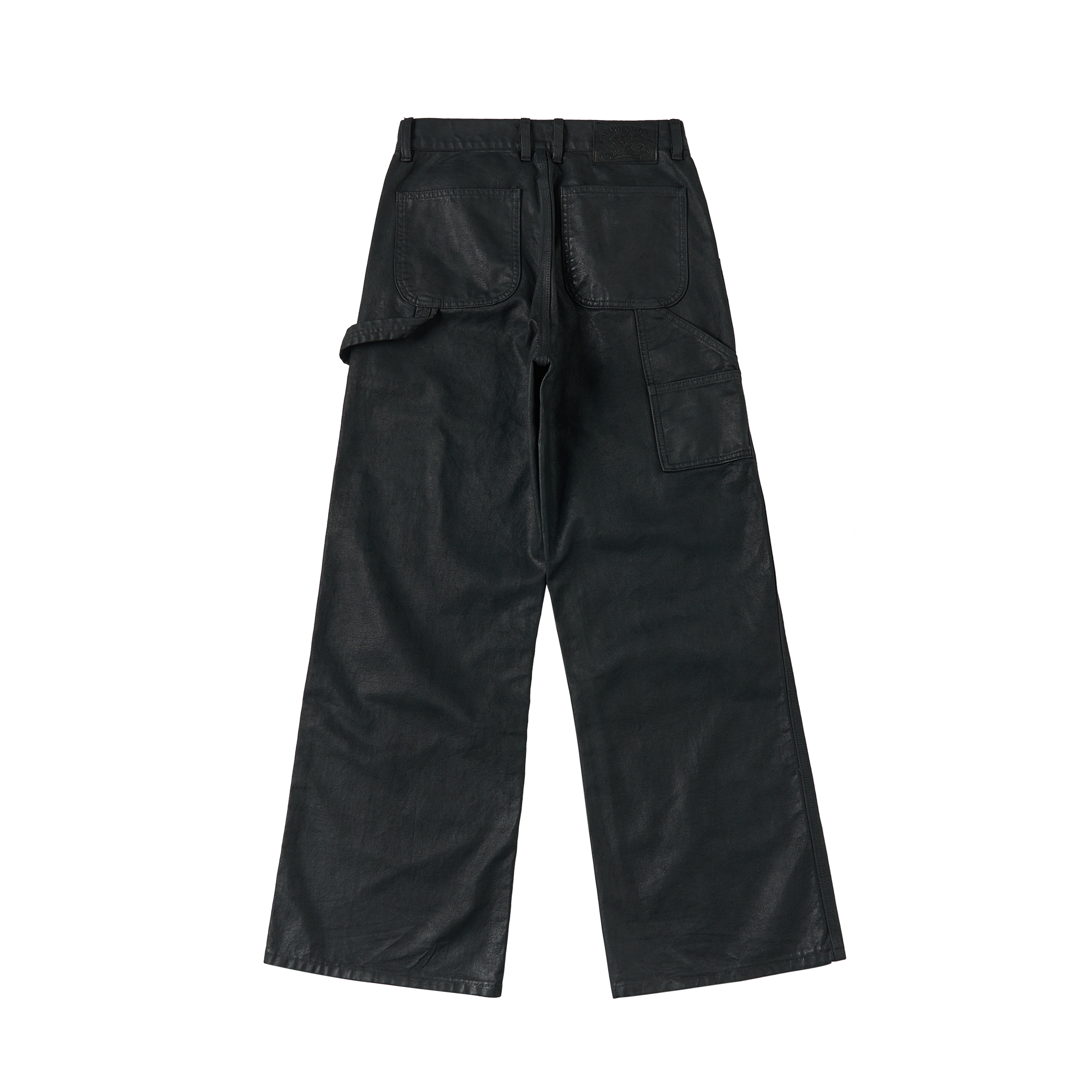SAVAGEGROWTHWORLD Waxed Washed Dark Baggy Pants-Pants-S-Free Shipping Leatheretro